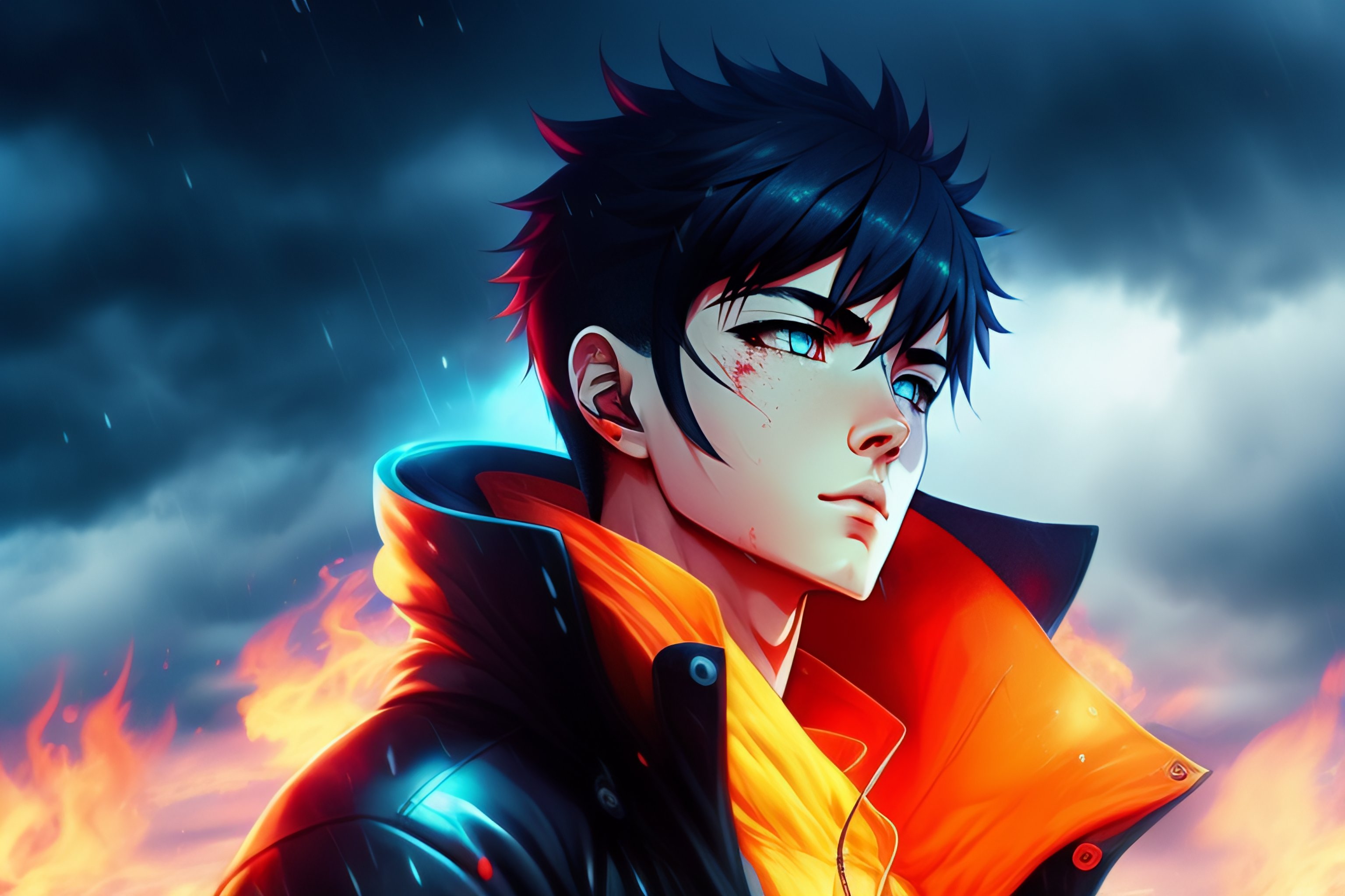 Lexica - Anime, {{{{ink}}}}, {ruin}, dynamic angle, (sketch),(looking ...
