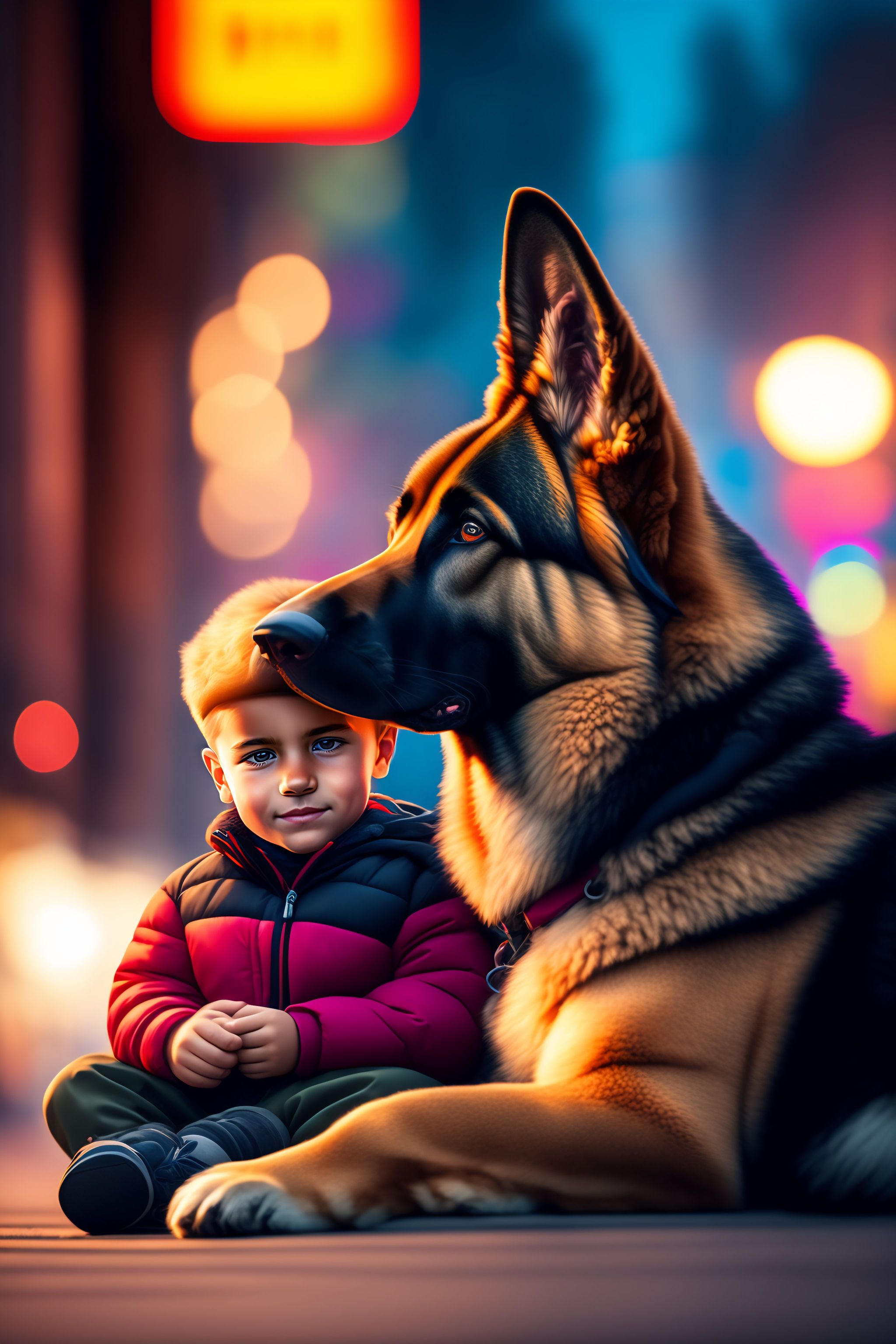 Child sales german shepherd