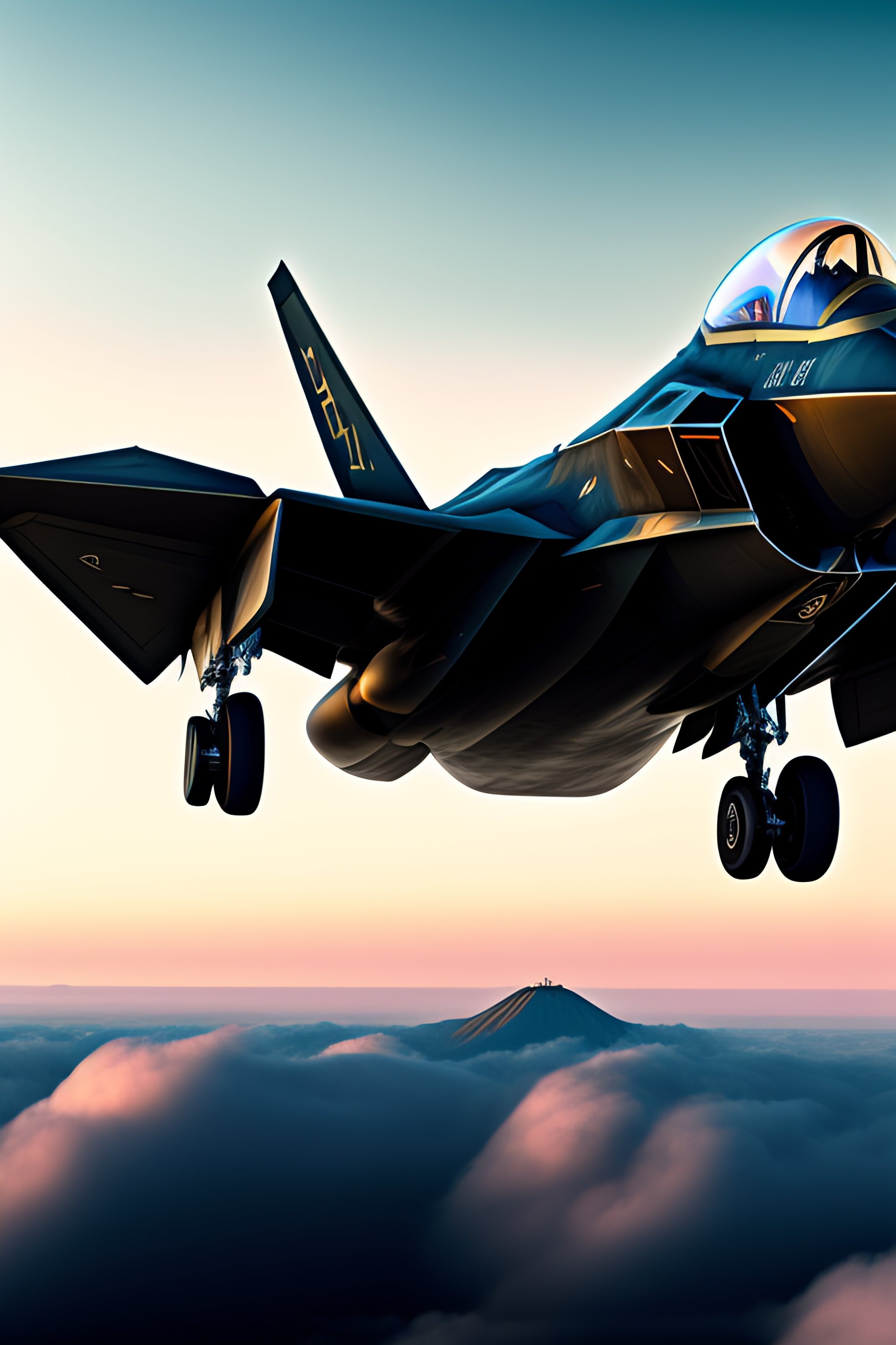 Lexica - F-22 fighter jet