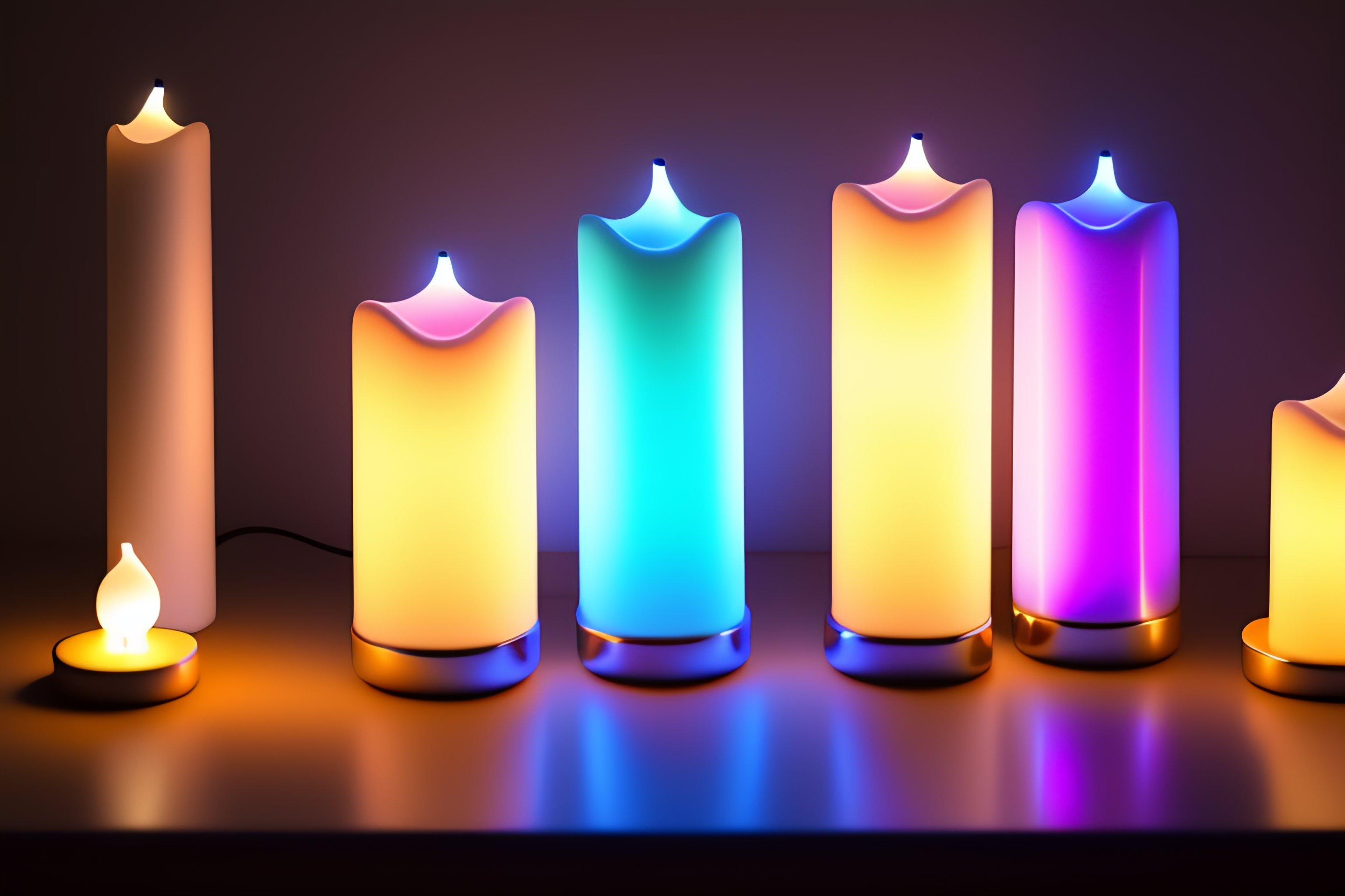 Lexica Professional product photo of LED candles, flameless, product