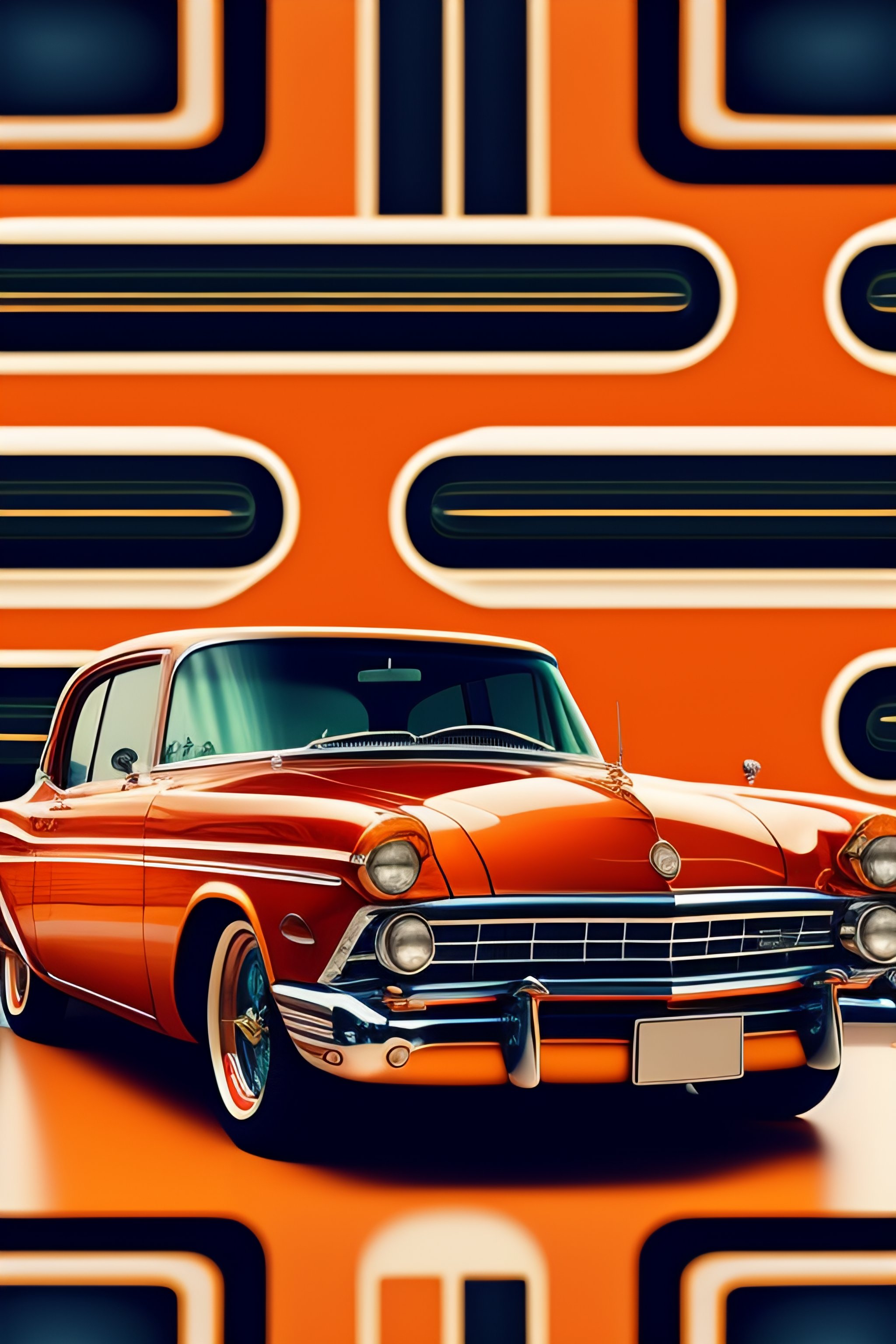 Lexica - Seamless pattern, abstract, cars, vintage, classic, high ...
