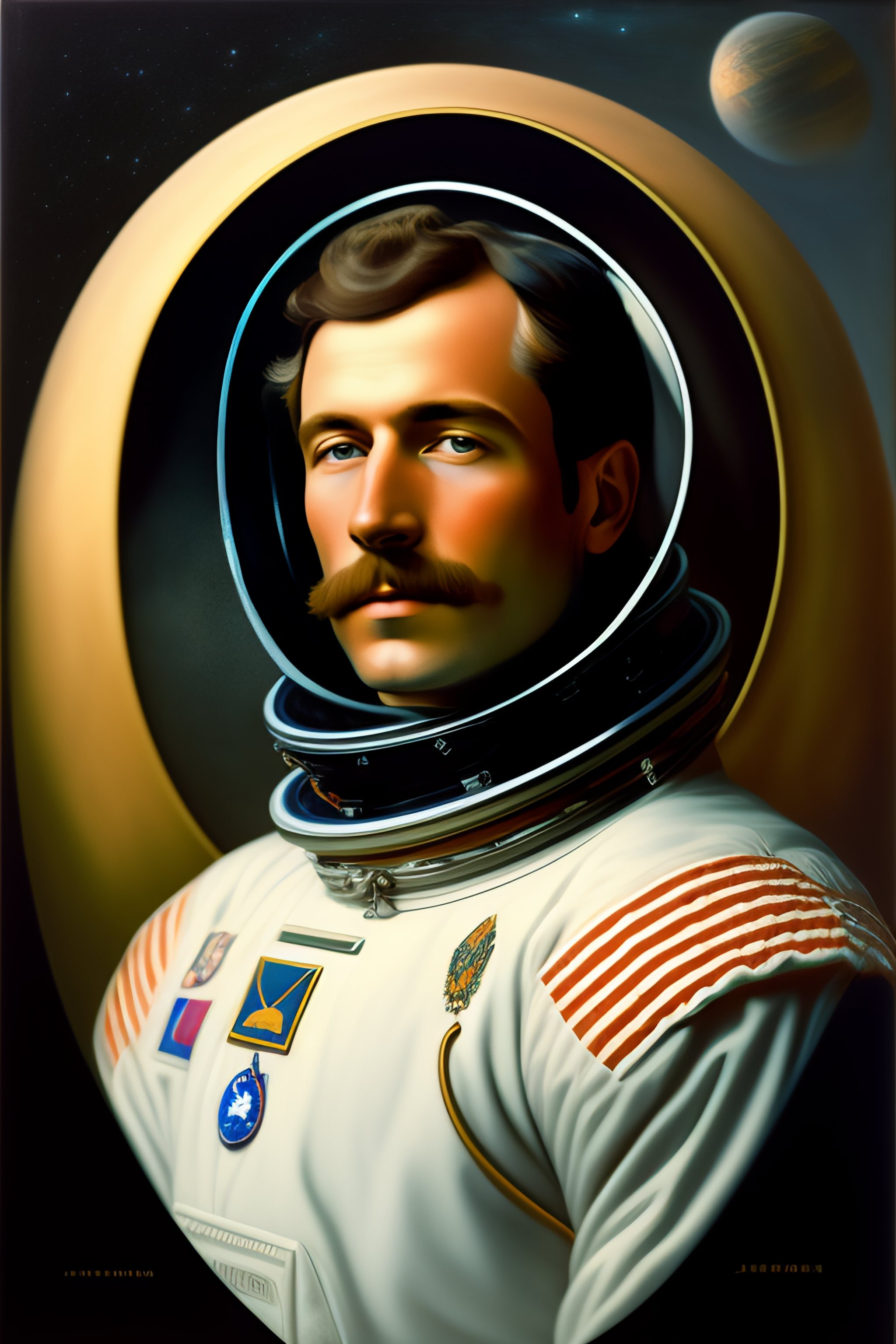 Lexica - Portrait of Johannes Berentzen as an astronaut