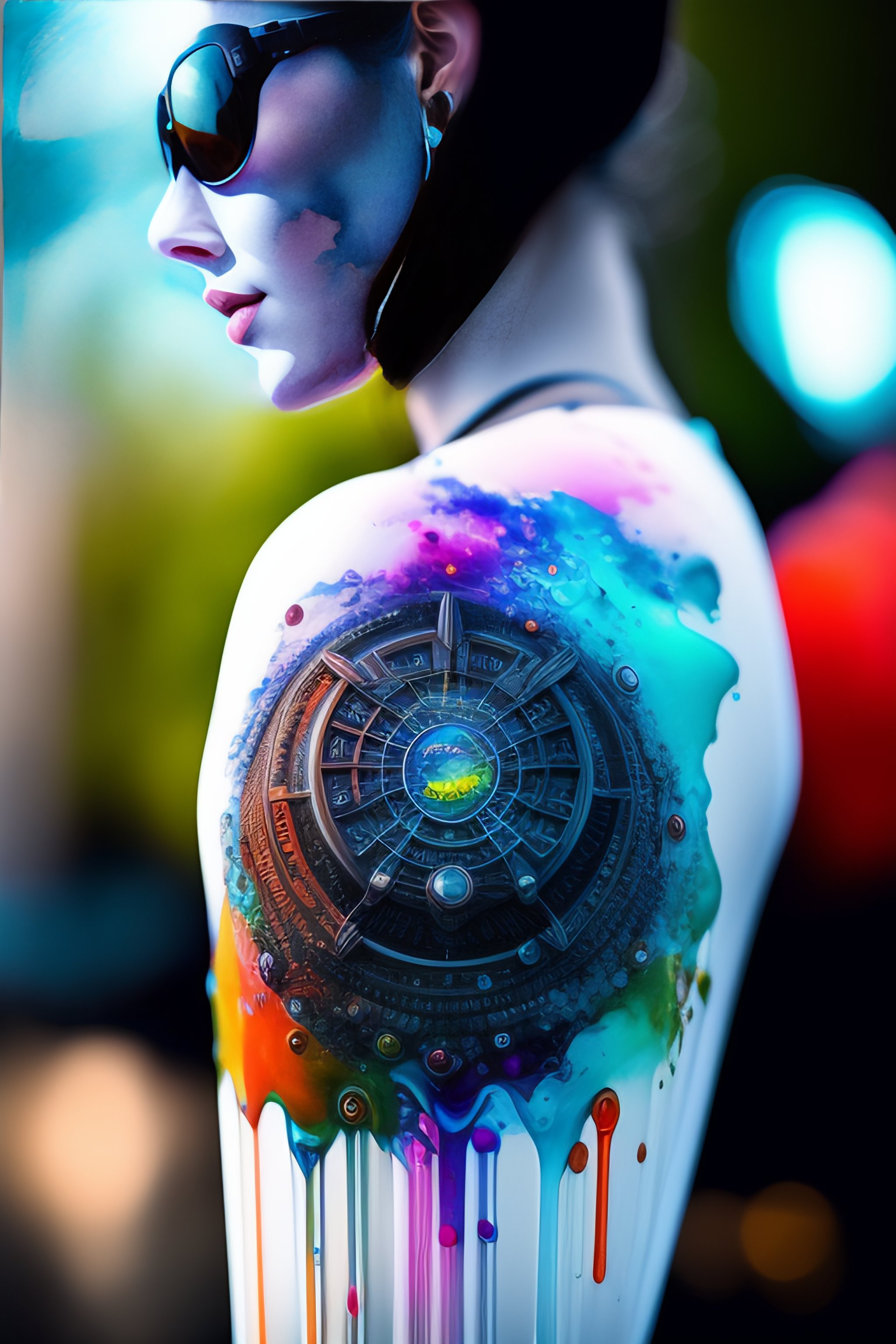 Lexica - Water colour cyborg