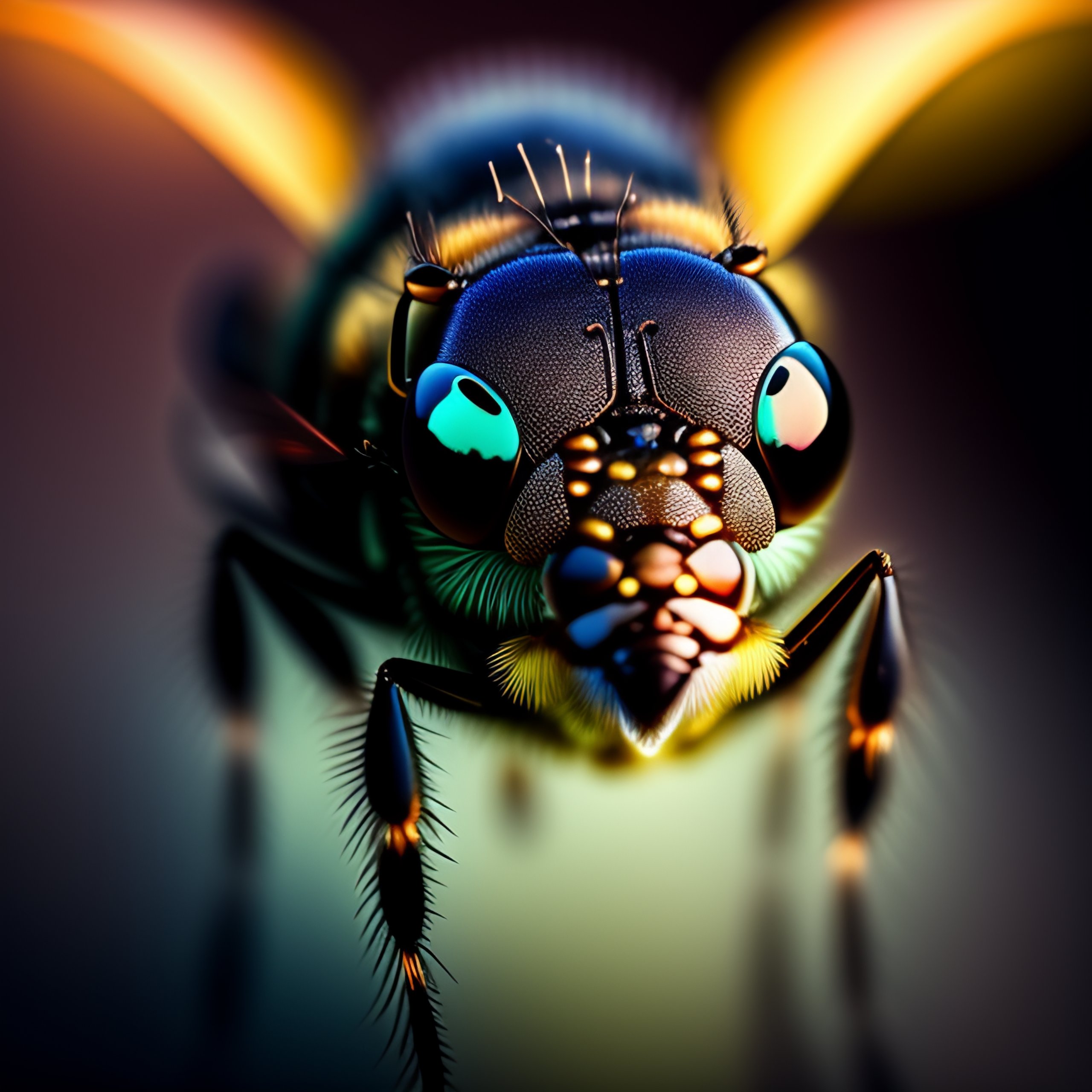 Lexica Amazing stunning photo of a half fly half person creature