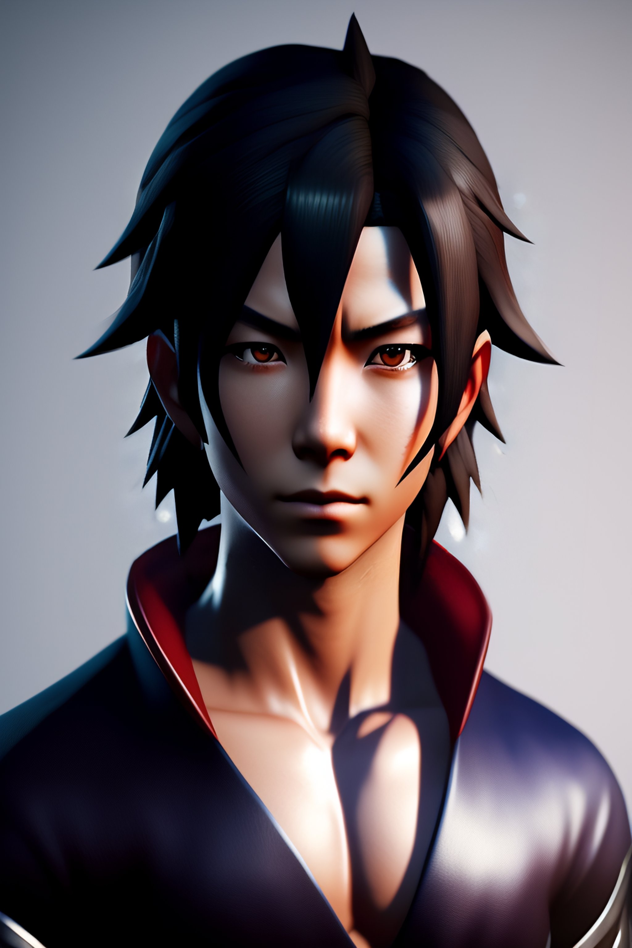 Lexica - Sasuke uchiha from Naruto ,anime style, octane rendering