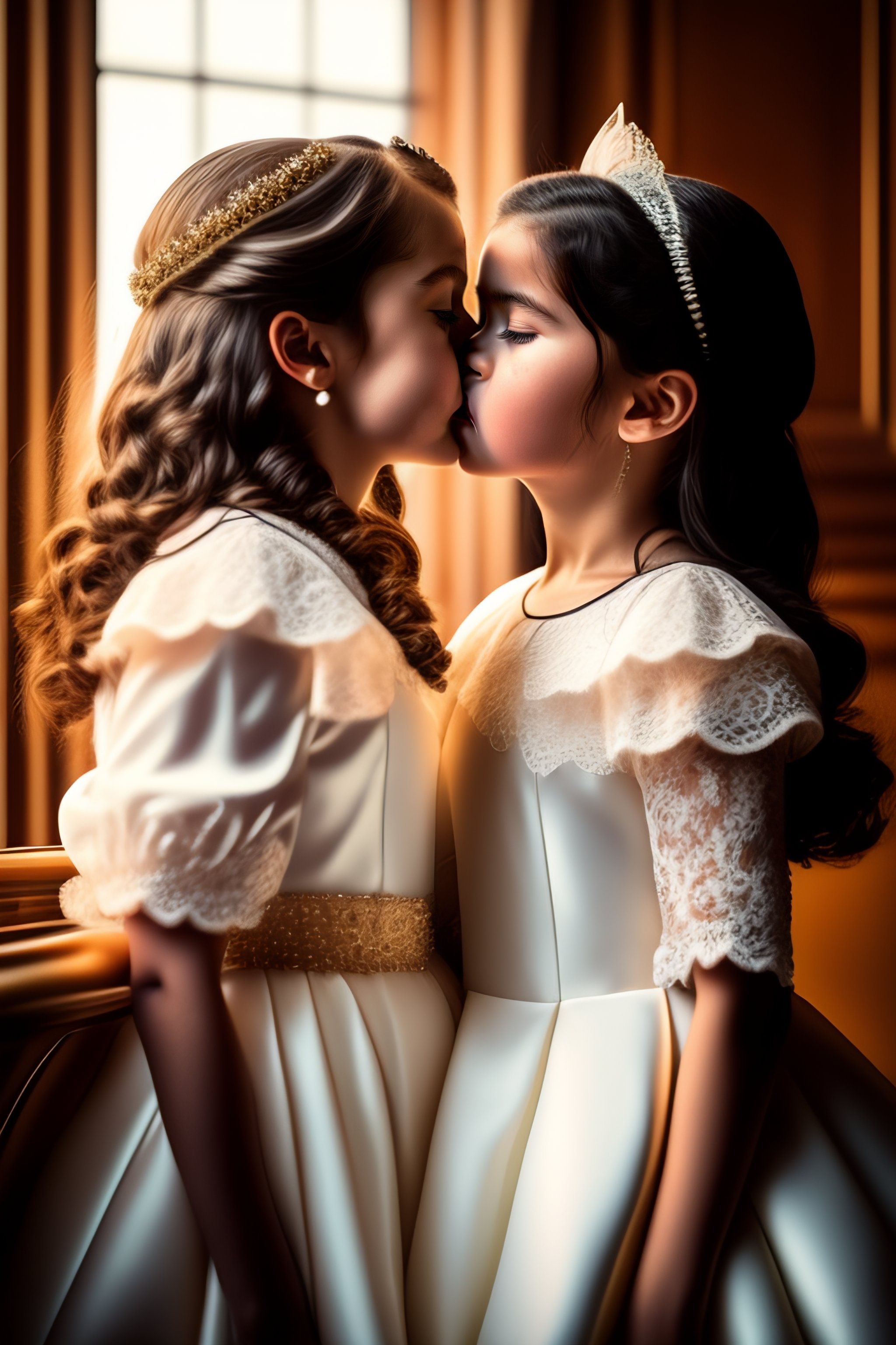 Lexica Beautiful Photo Realistic Picture Of Two Ten Year Old Girls
