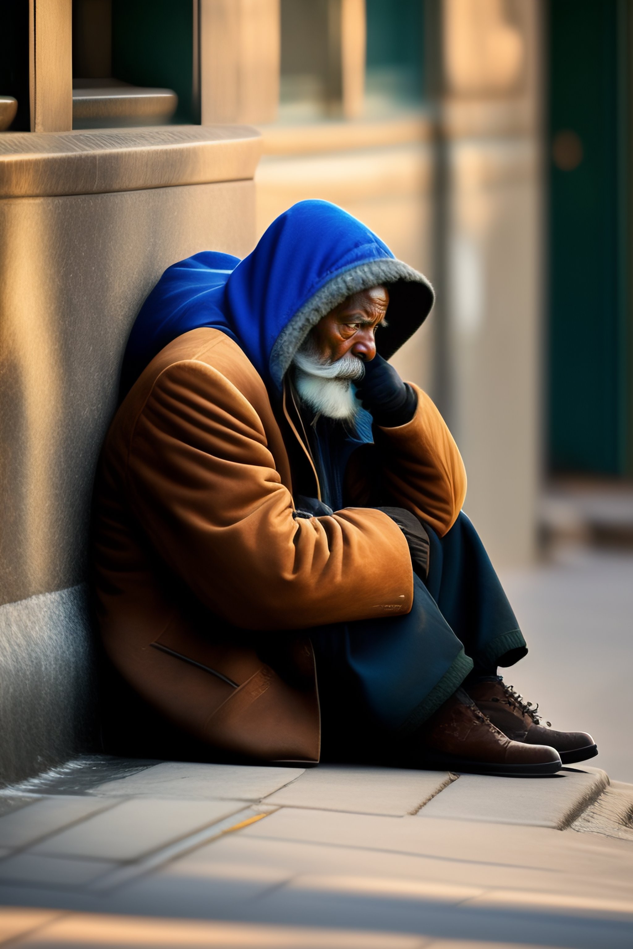 Lexica - Color picture of homeless animal