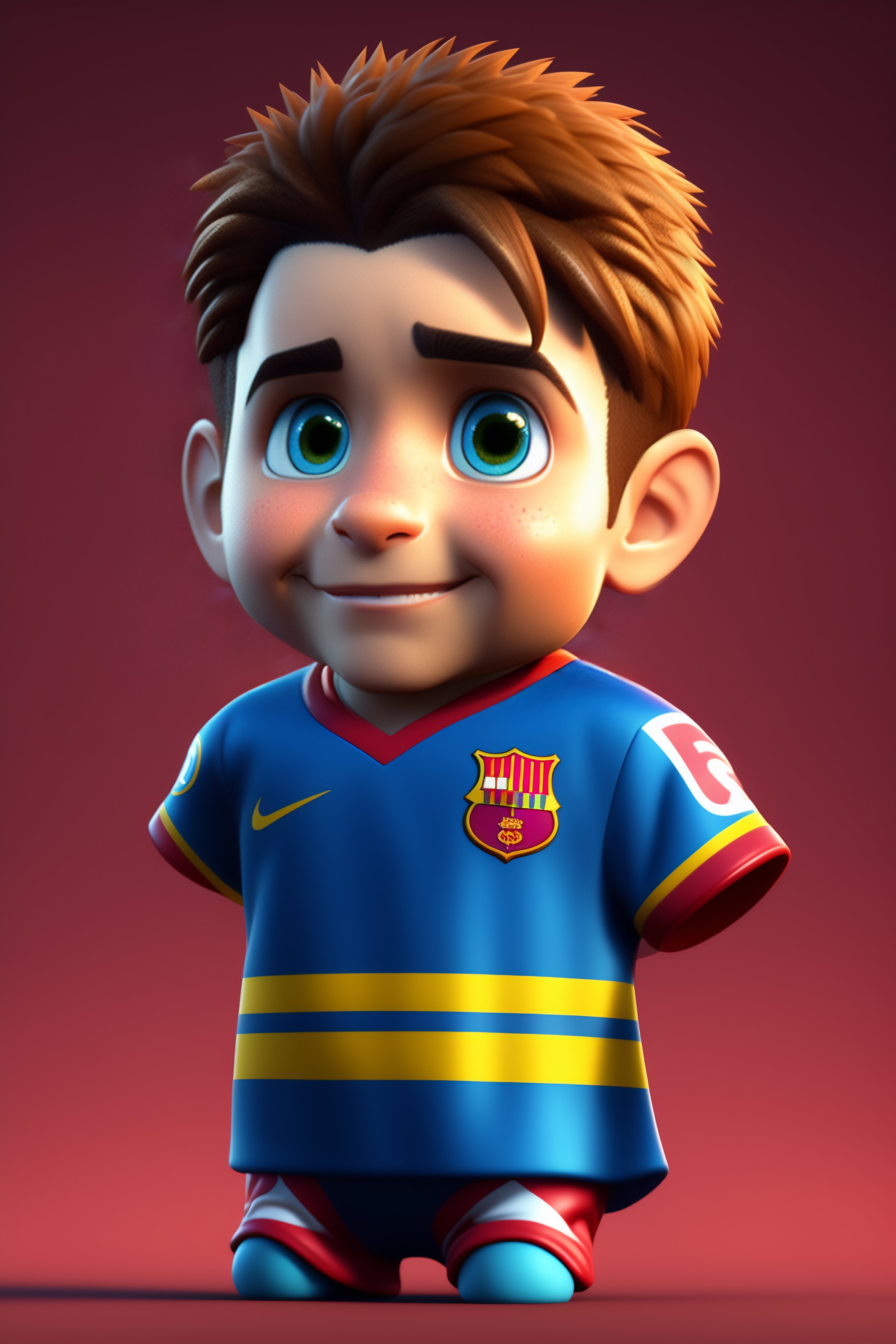 Lexica - Messi 3d character cartoon disney pixar render