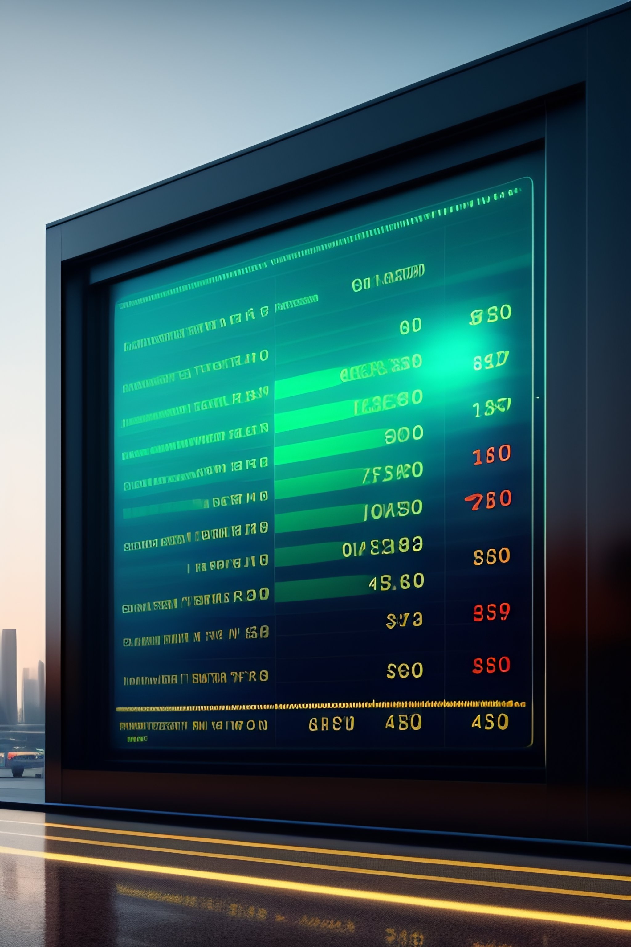 Lexica - Economic inflation rising monitored on transparent screen on ...