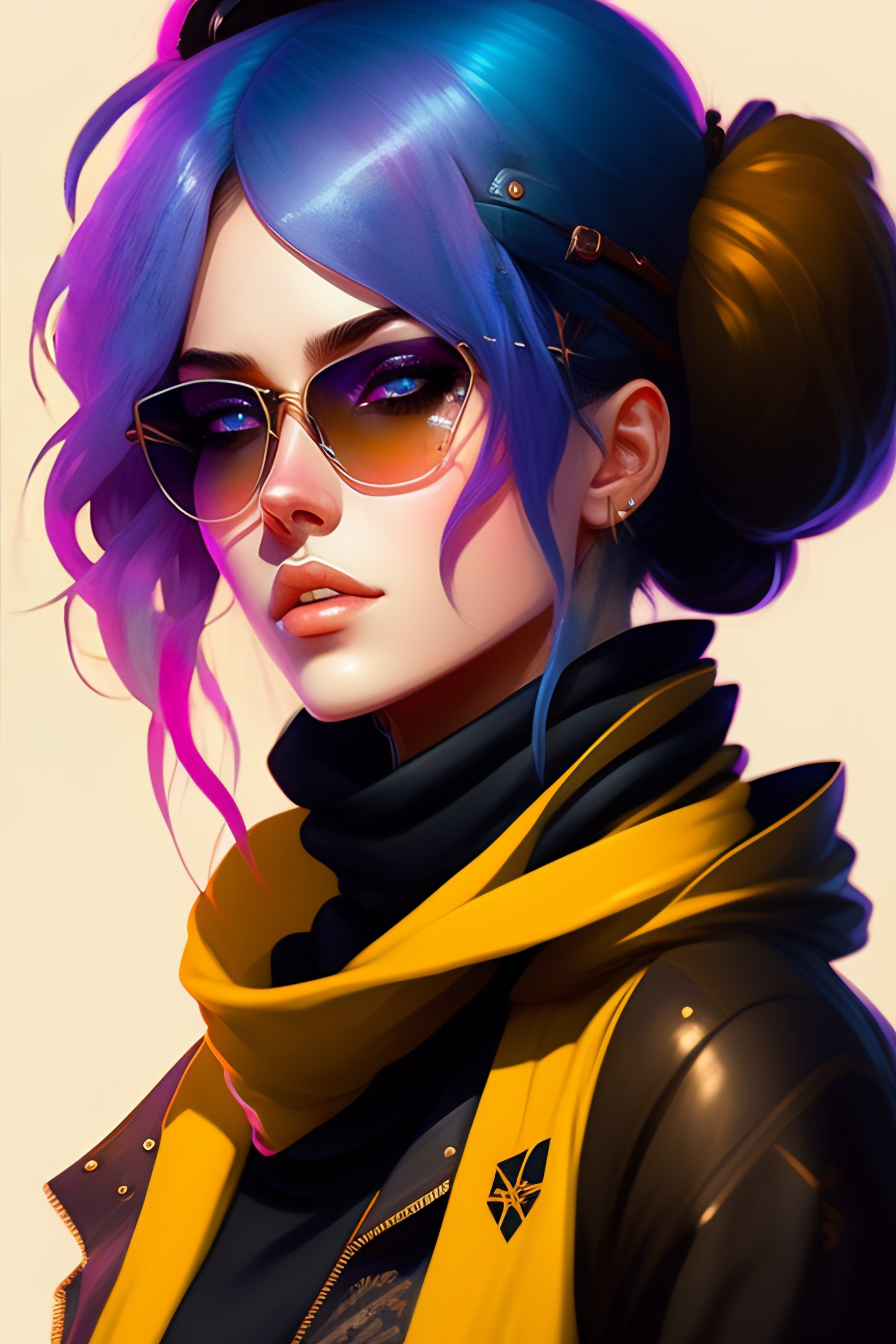 Lexica - Full body highly detailed portrait of a sewer emo punk woman ...