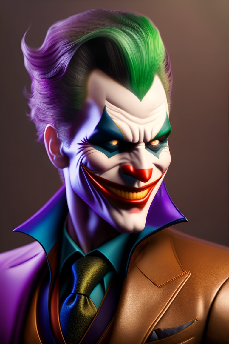 Lexica - Portrait photo of The Joker, highly detailed, by karsh