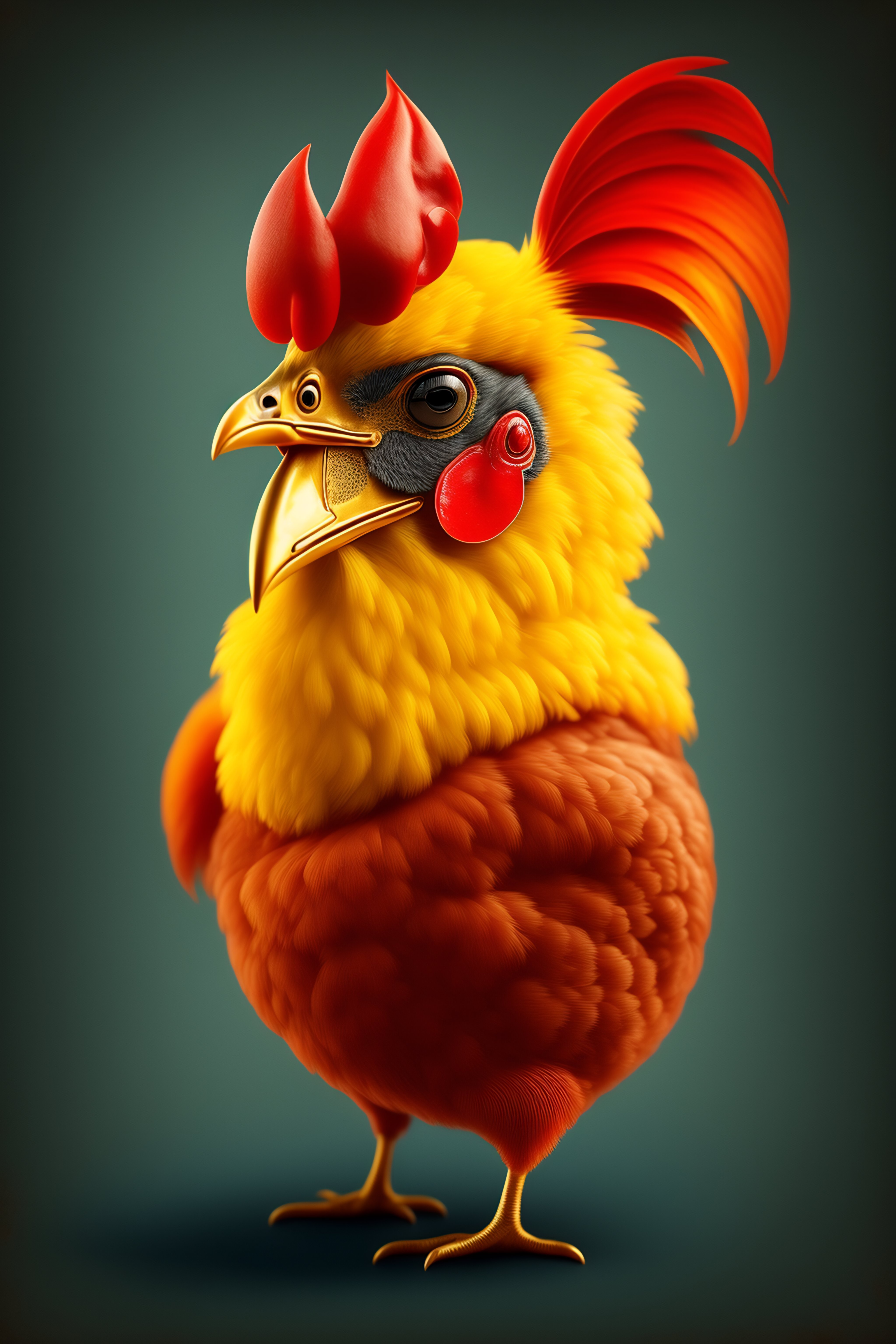 Lexica Vintage chicken mascot