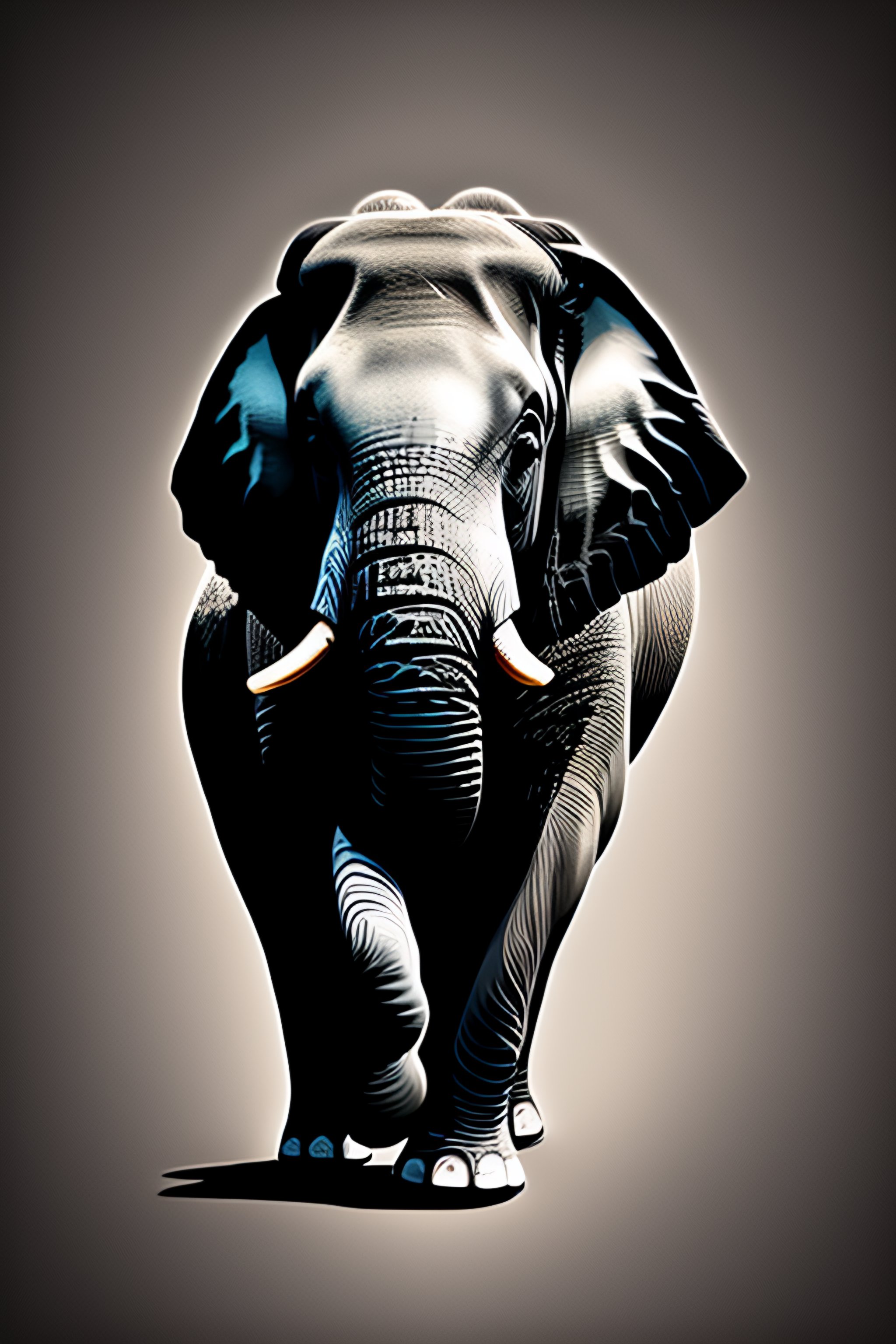 Lexica Black and white clip art logo icon of woman riding elephant