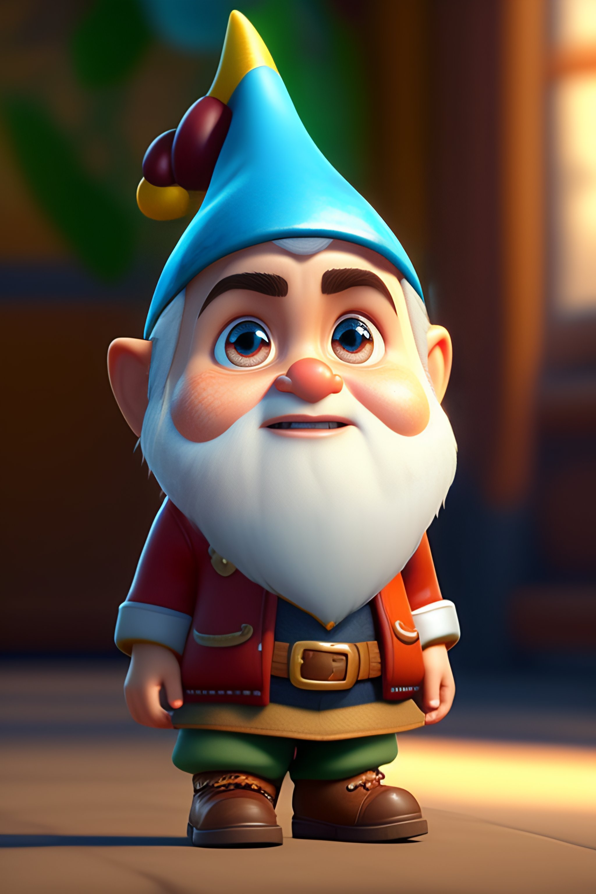 Lexica - Gnome cute as a pixar disney character caricature cute full ...