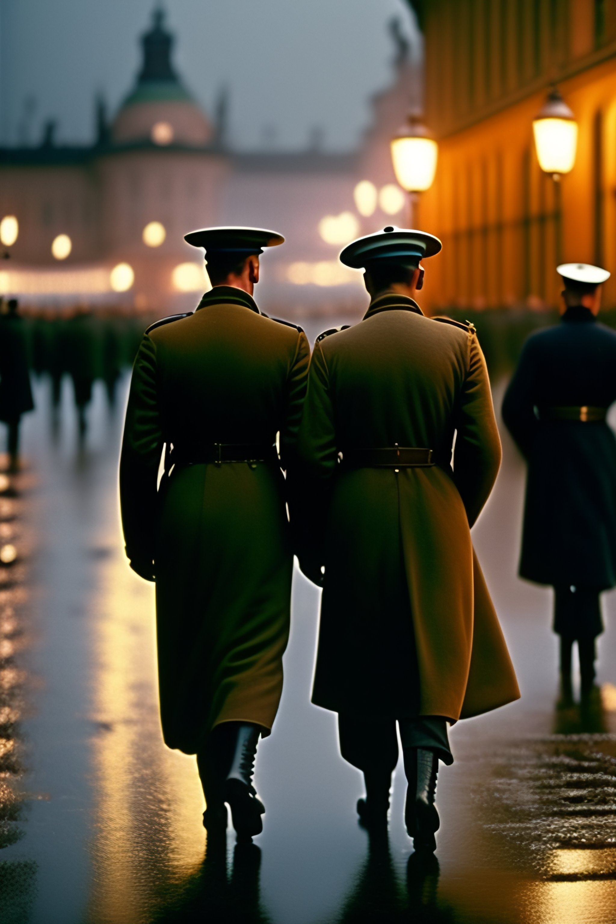 Lexica - Rainy night in the city of Breslau, konigsberg, Dresden, 1939s ...