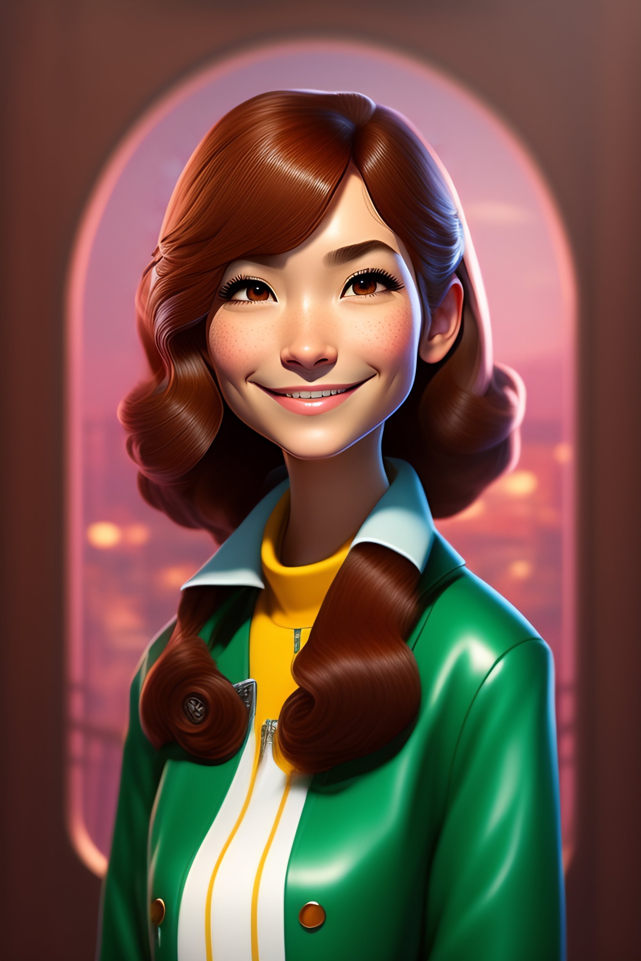 Lexica Aunt Cass From Big Hero 6 Disney Style Beautiful Girl With Brown Hair 9021