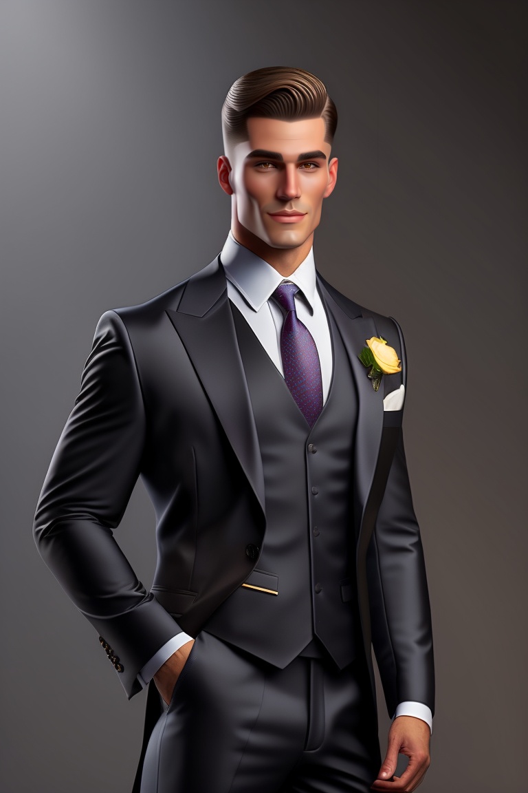Lexica - A men butler dressed in a bussiness suit, realistic style ...