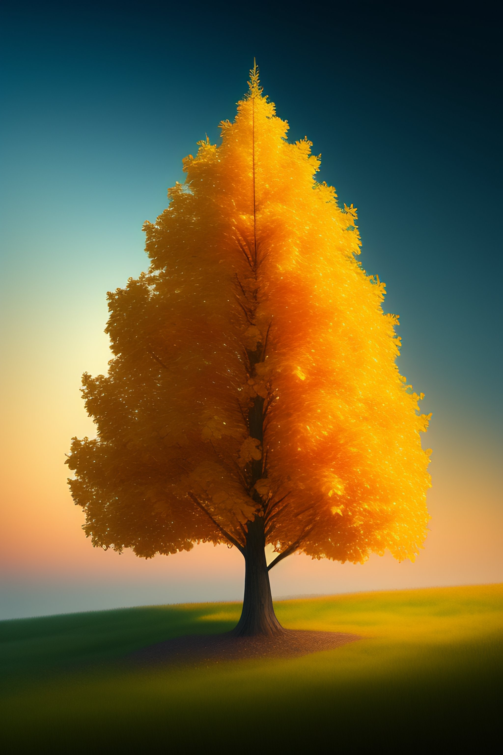 Lexica - Tree with golden leaves