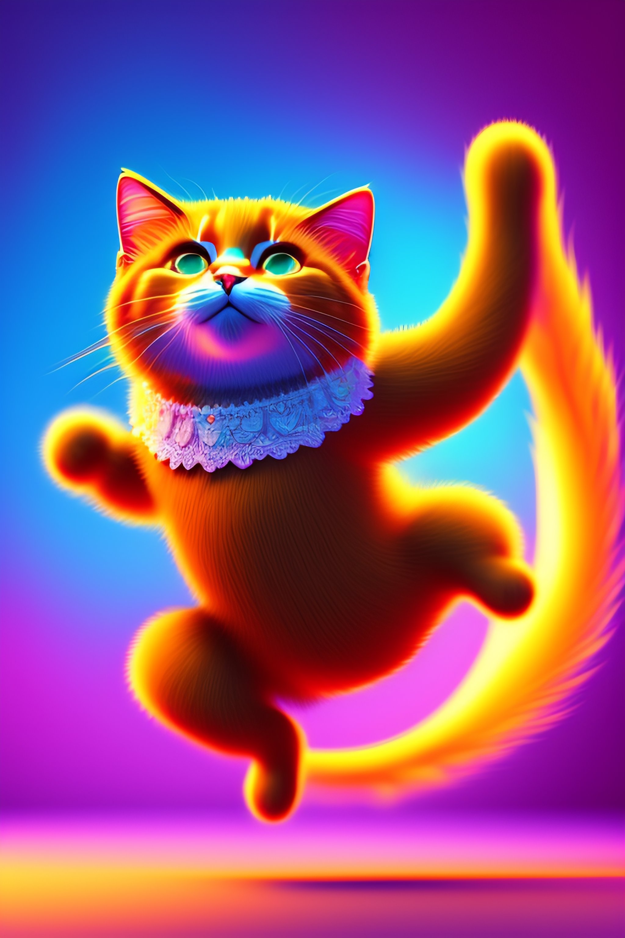 Lexica Highly detailed dancing cat just dance, art station