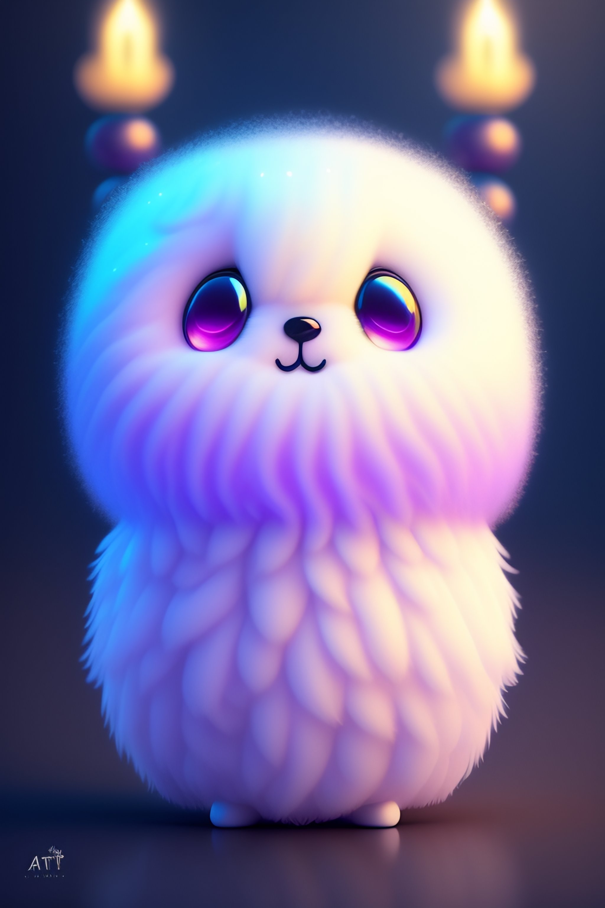 Lexica - CUTE AND ADORABLE CARTOON FLUFFY GHOST, PARTY, FANTASY ...