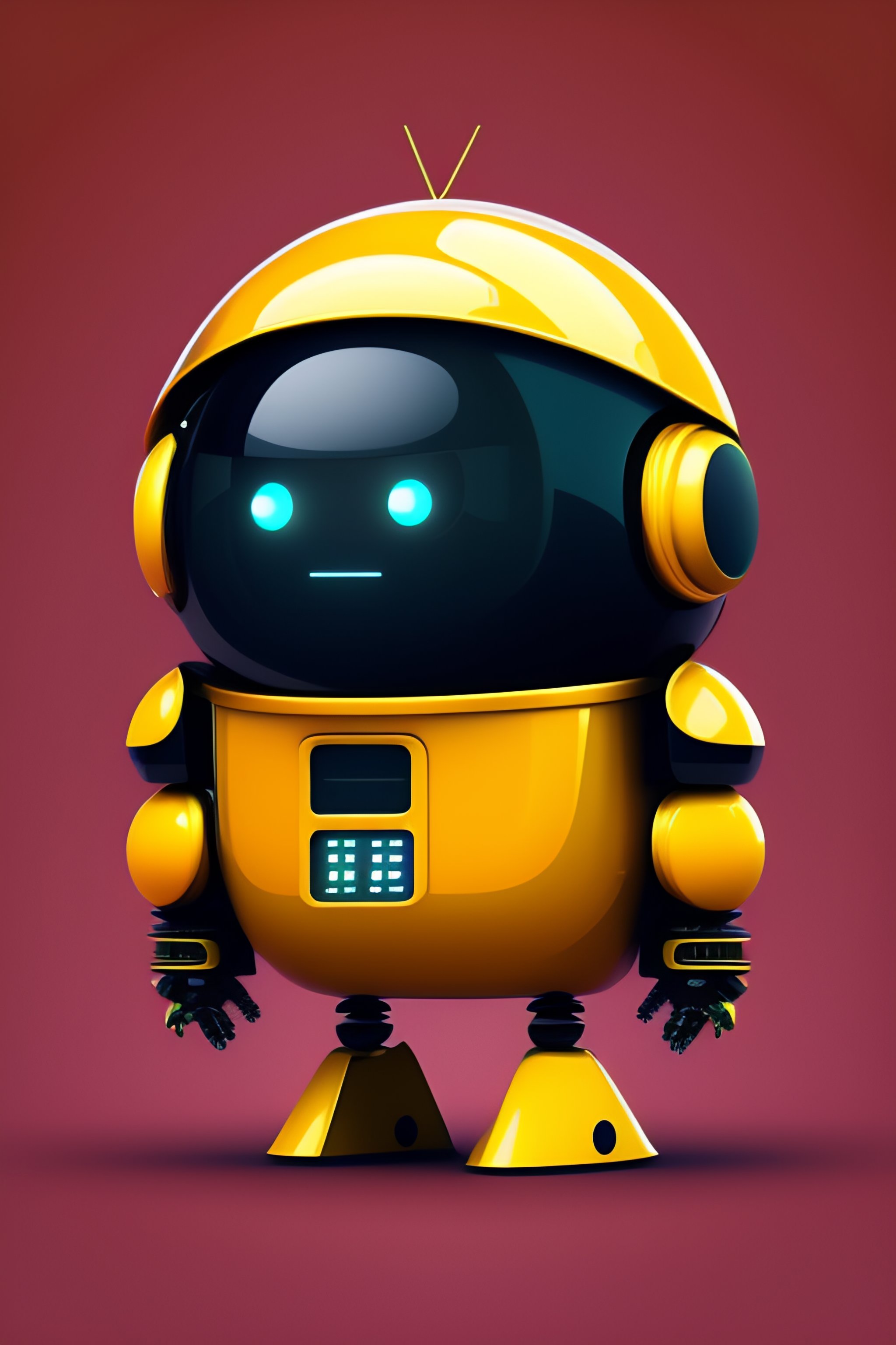 Lexica - An mascot robot, modern robot, round robot, logotype, icon ...