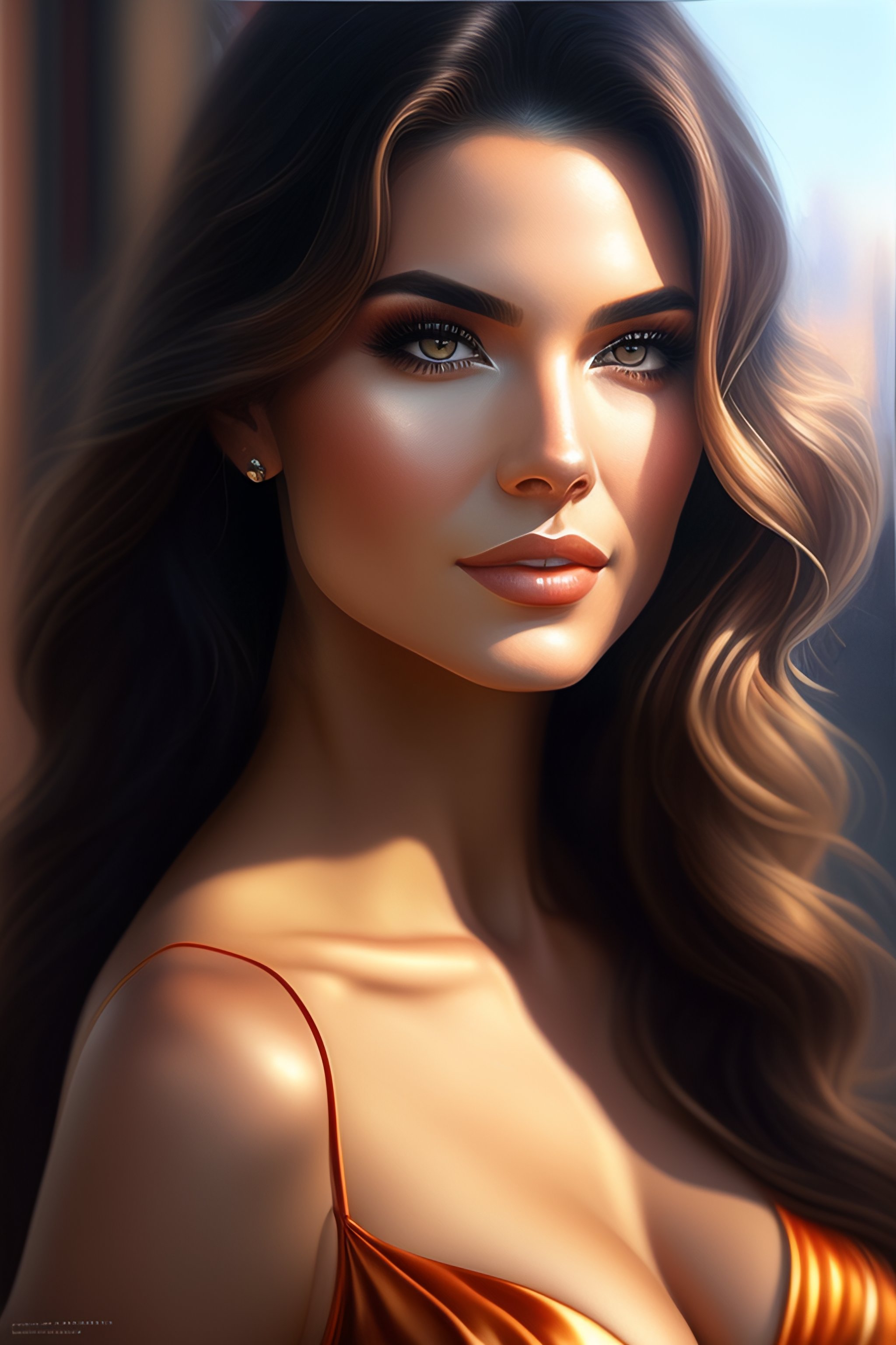 Lexica - Photo of a gorgeous woman in the style of stefan kostic ...