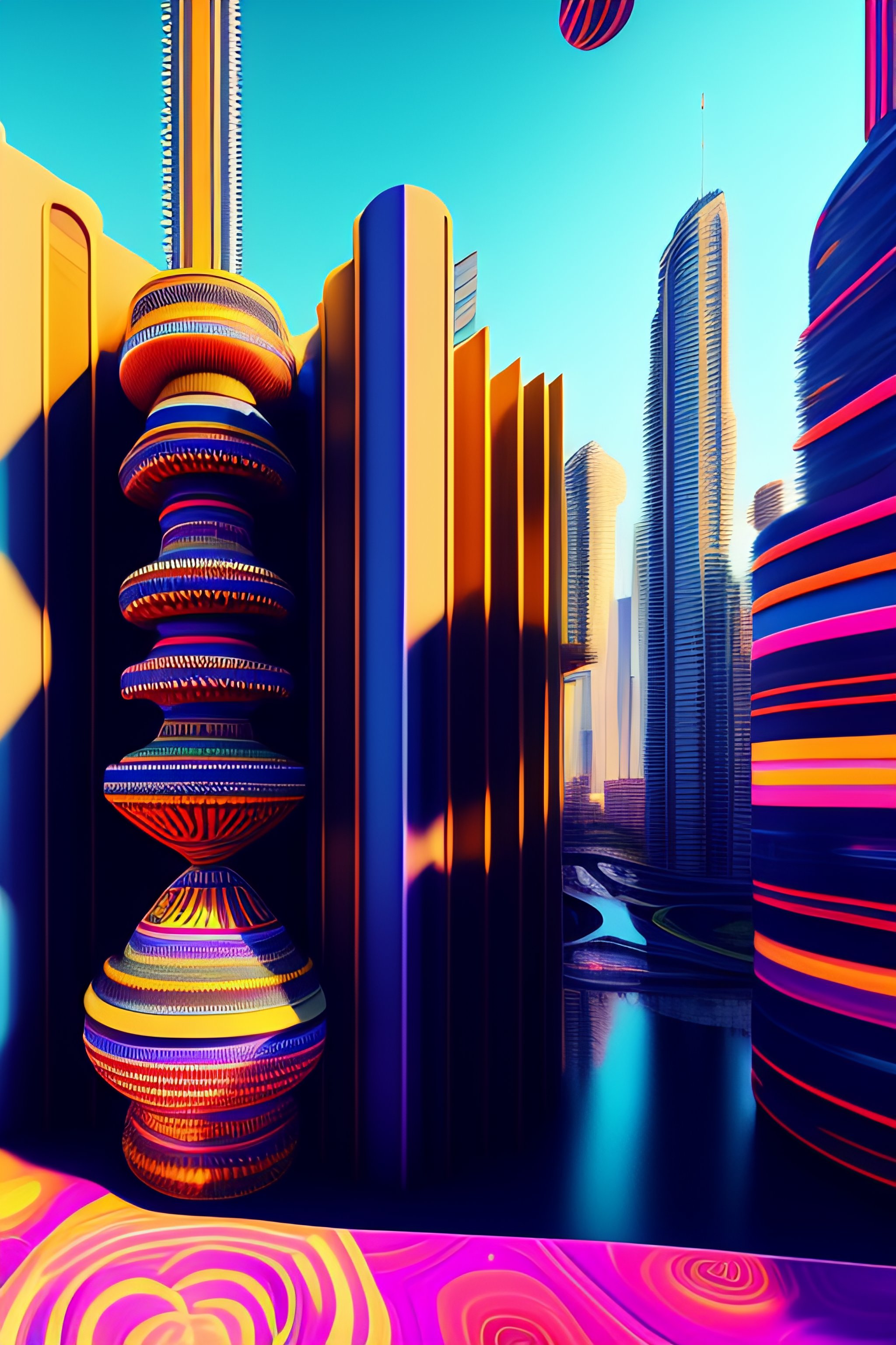 Lexica - The most psychedelic geometric patterned neighborhood ...