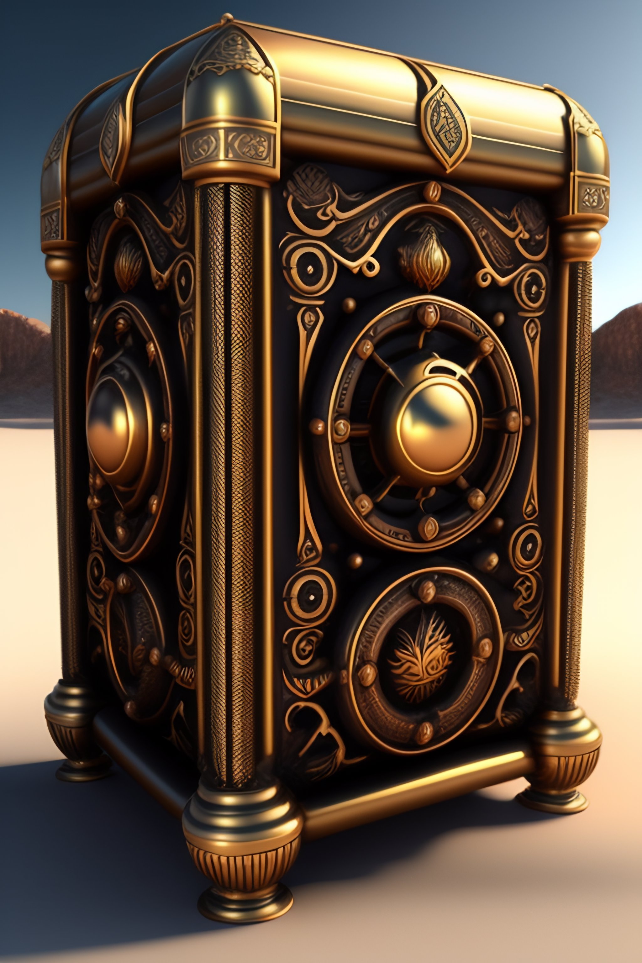 Lexica - Hyperrealistic Apple styled minimal steam punk ancient big ...