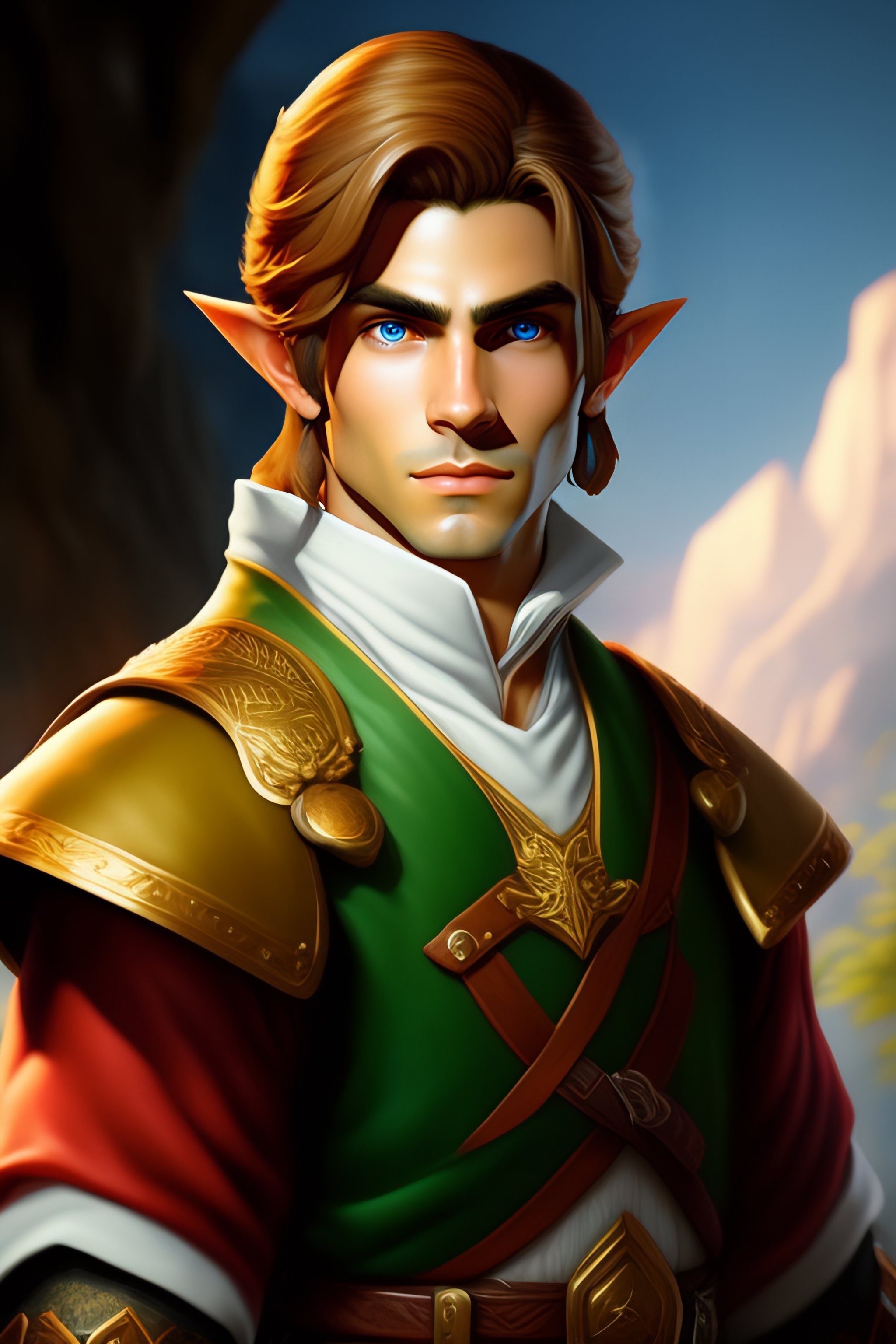 Lexica - Portrait of young Link from Zelda videogame painted by Velázquez