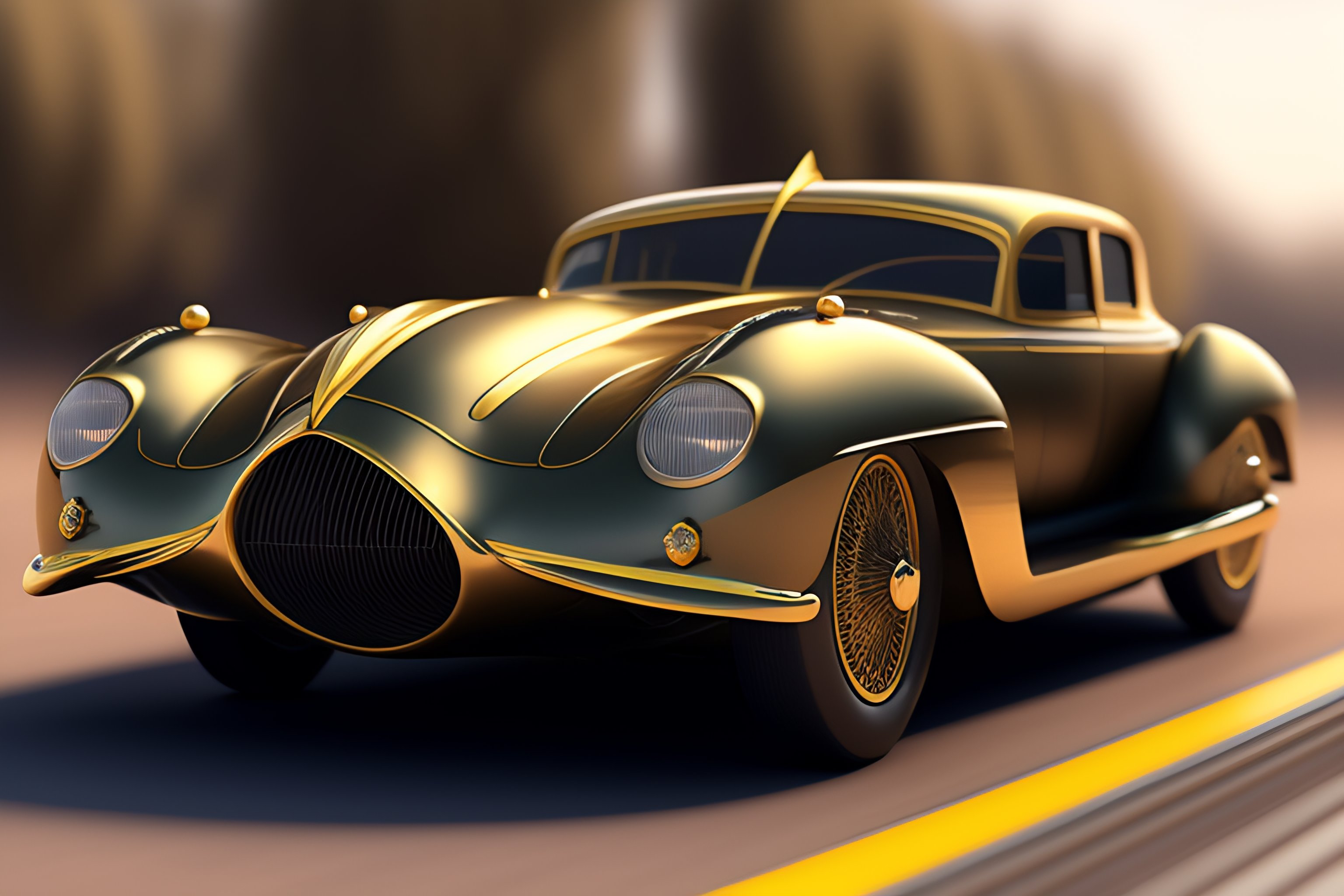 Lexica Symmetrical and proportionate STEAMPUNK CAR!!, inspired by Robert J. Brawley, auto