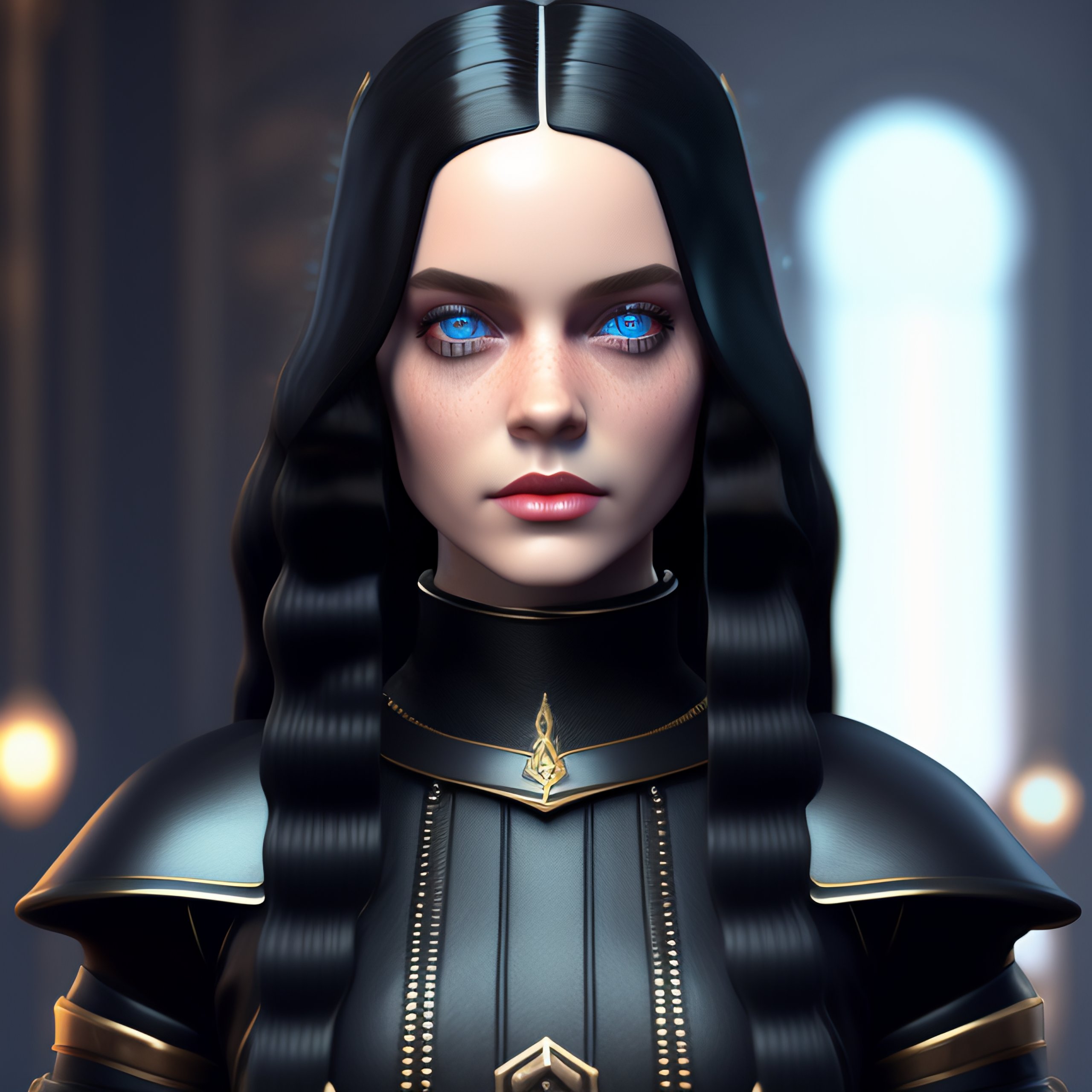 Lexica - Wednesday addams cyberpunk realistic 3d render --q 5 --ar 1:1