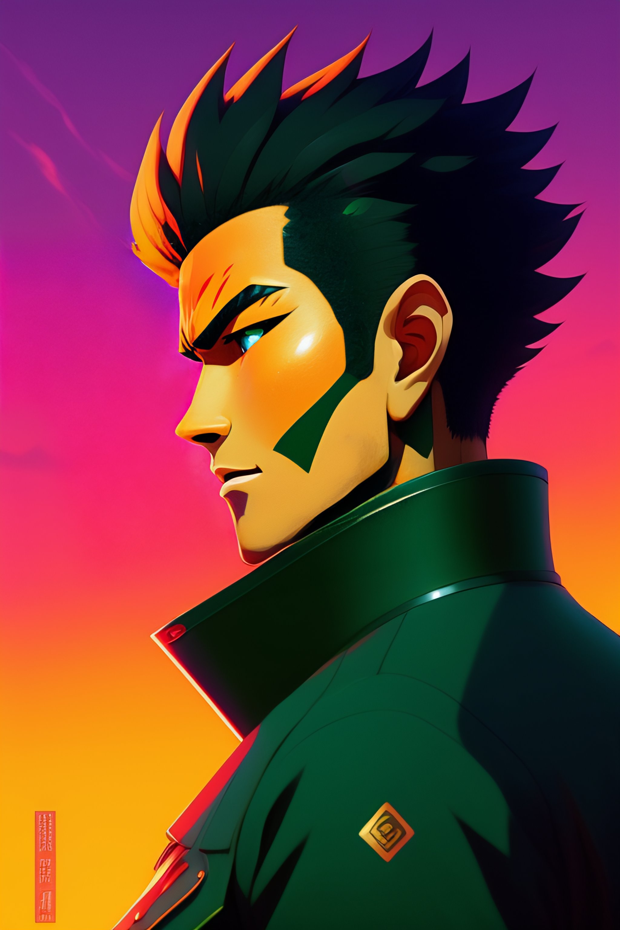 Lexica Roronoa zoro, studio ghibli, james gilleard, acrylic palette