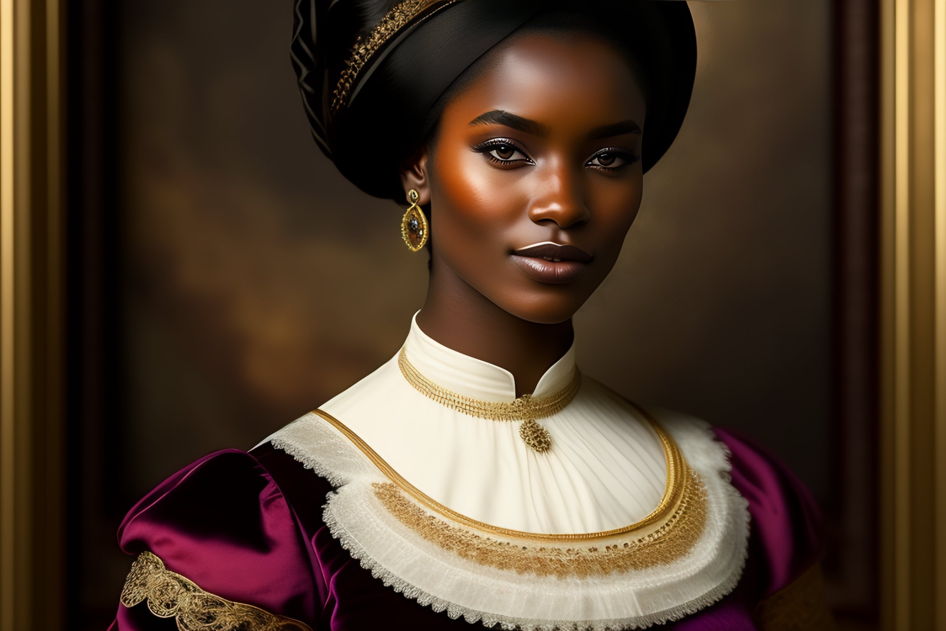 lexica-victorian-young-ebony-beautiful-girl-in-an-elegant-dress-with