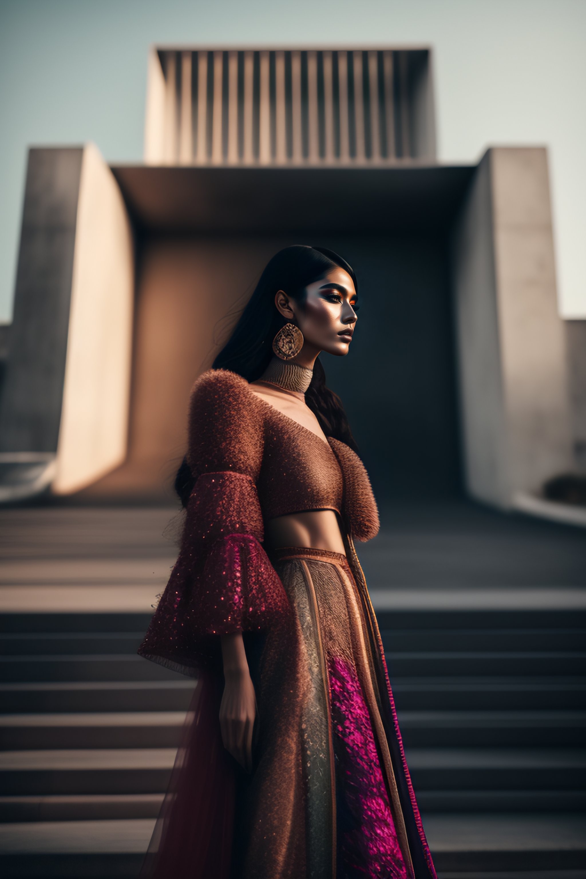 Lexica - Portrait of haute couture beautiful pakistani fashion model ...