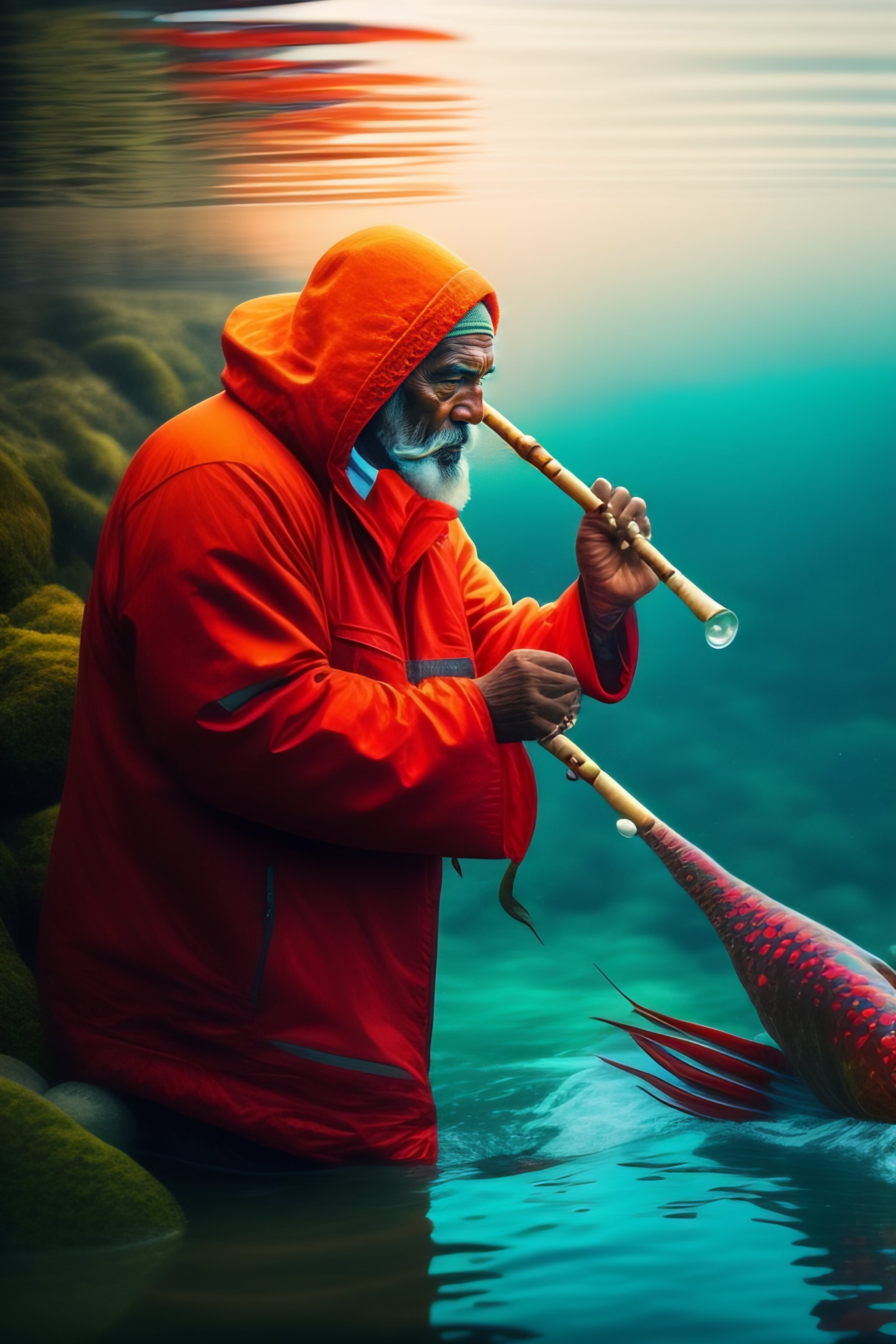 Lexica - A fisherman plays the flute and two lobsters are dancing