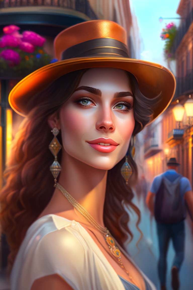 Lexica - A pretty lady wearing a beautiful semi casual outfit ...