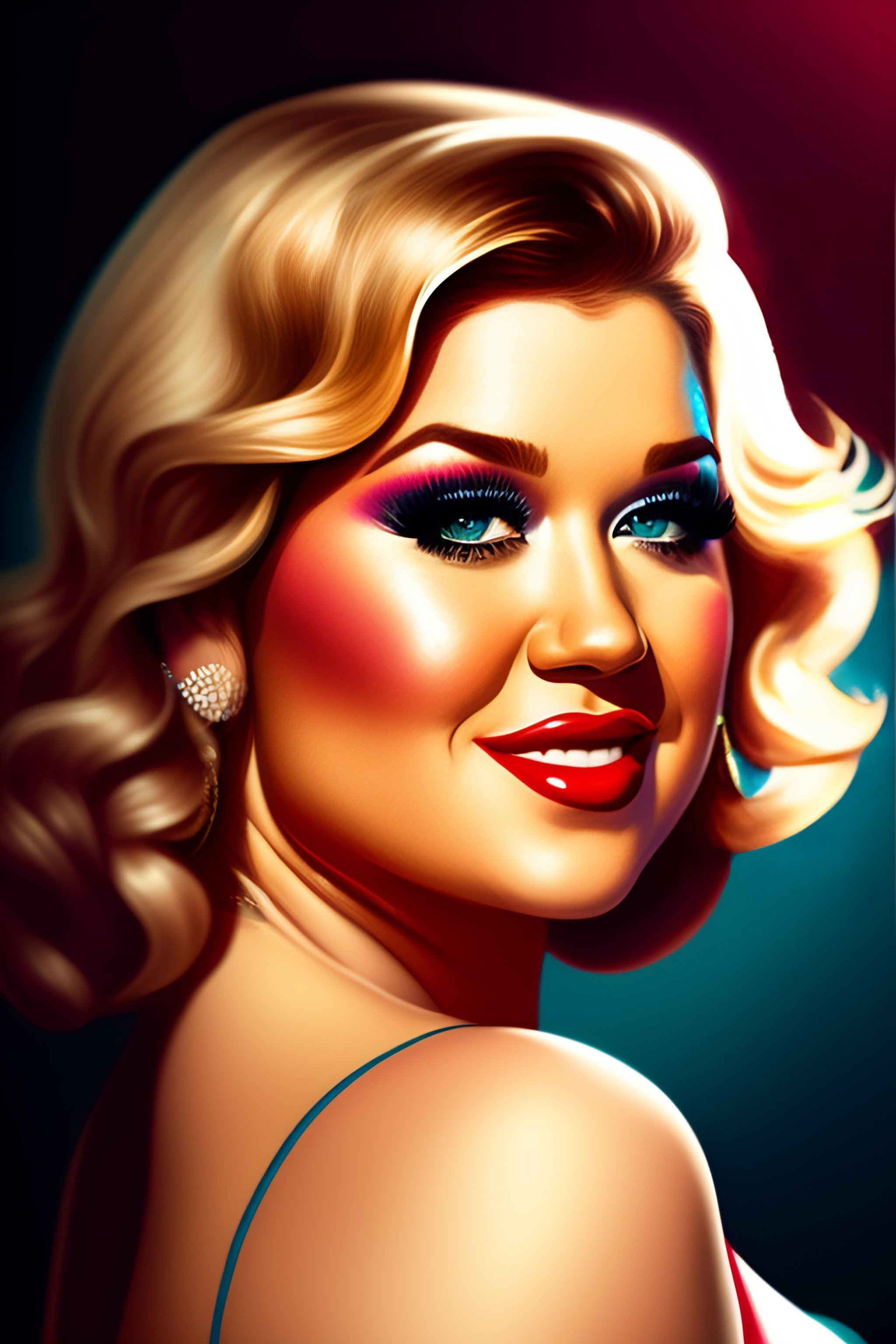 Lexica Kelly Clarkson Pin Up Illustration 9757