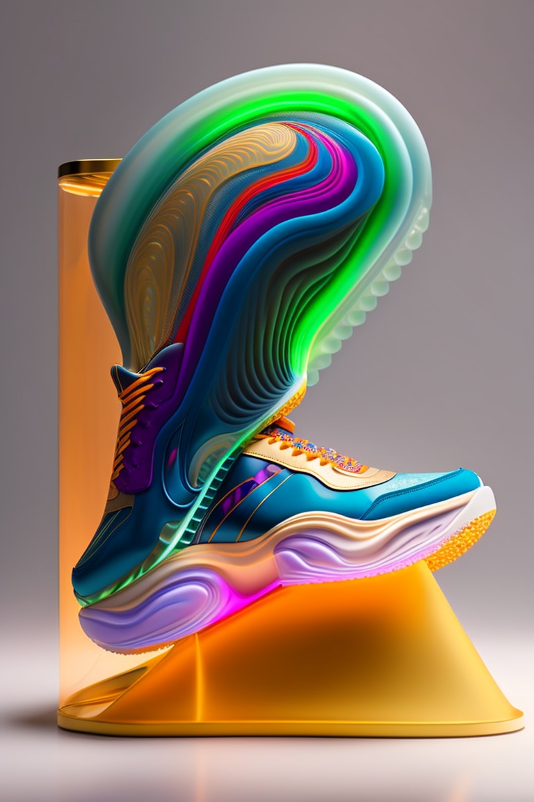 Lexica - A stunning interpretation of nike sneaker, made of jellyfish ...