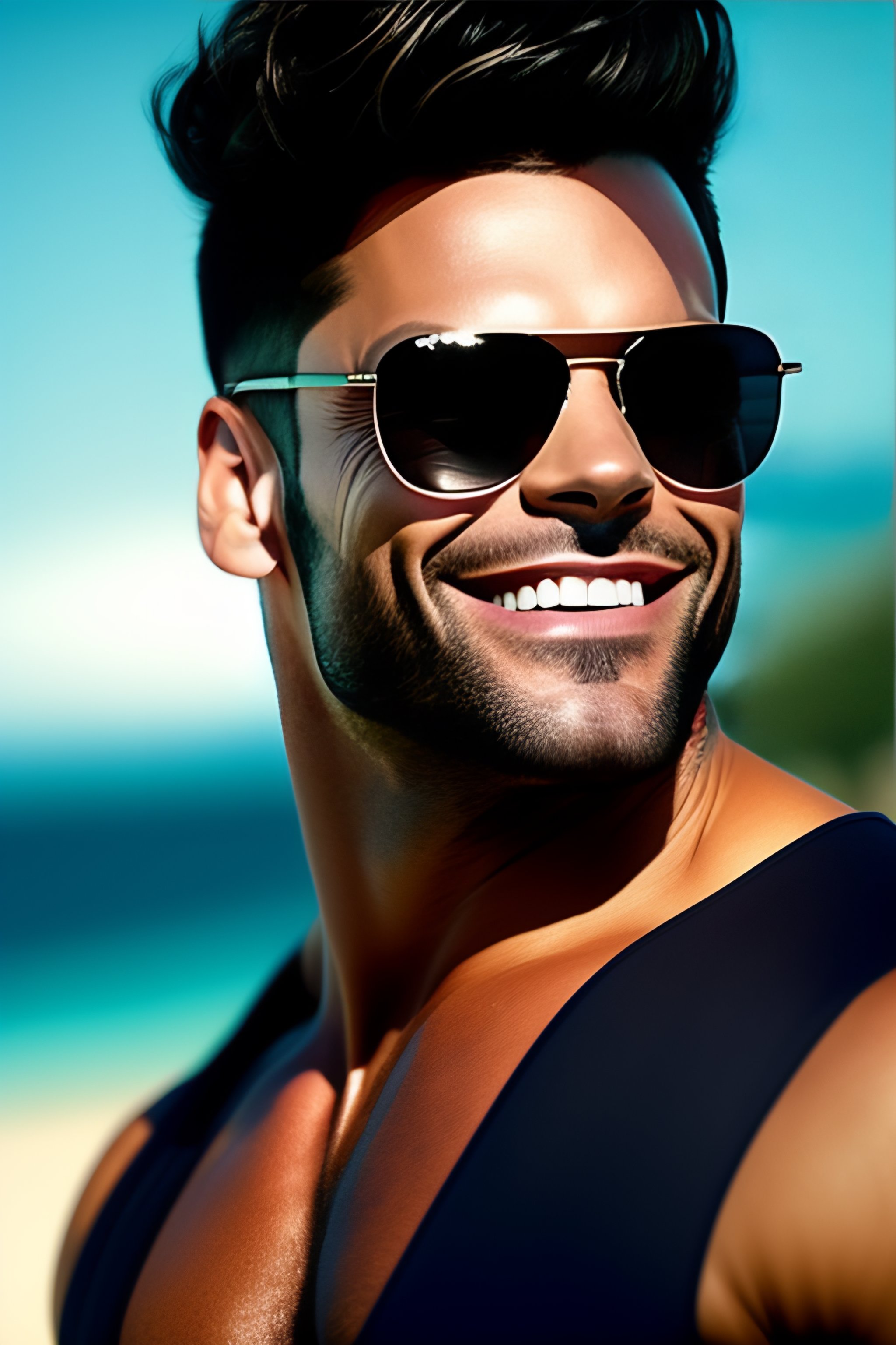 Ricky martin 2024 con lentes