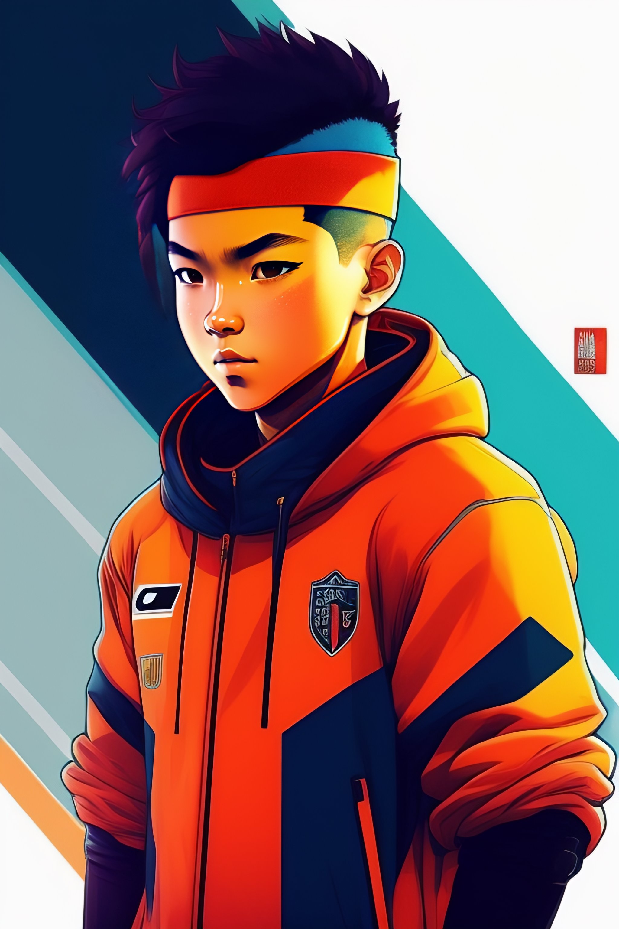 Lexica - Photo of fusion of a Soccer PLAYER, style of laurie greasley ...