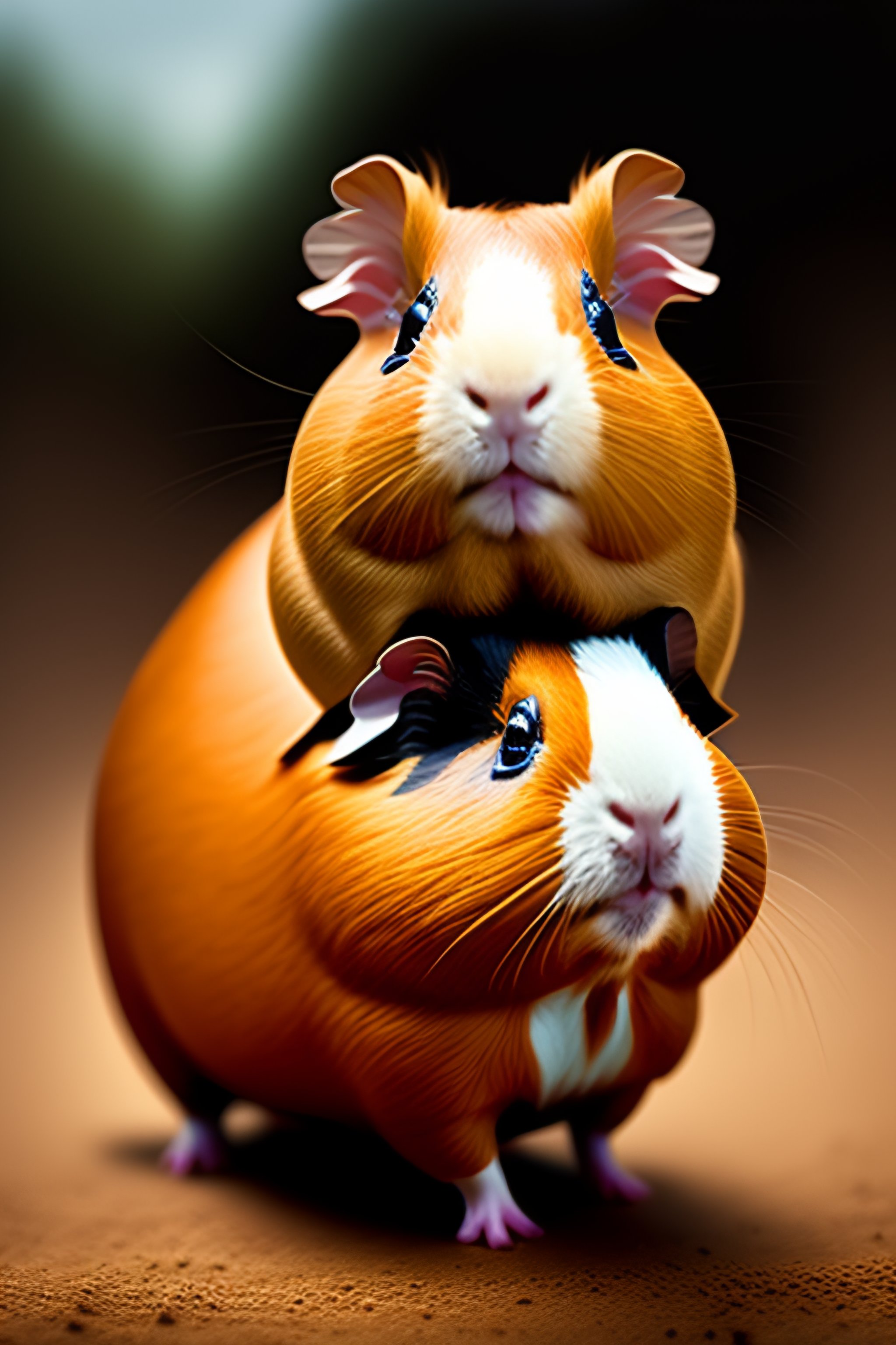Lexica - Guinea pig riding a horse