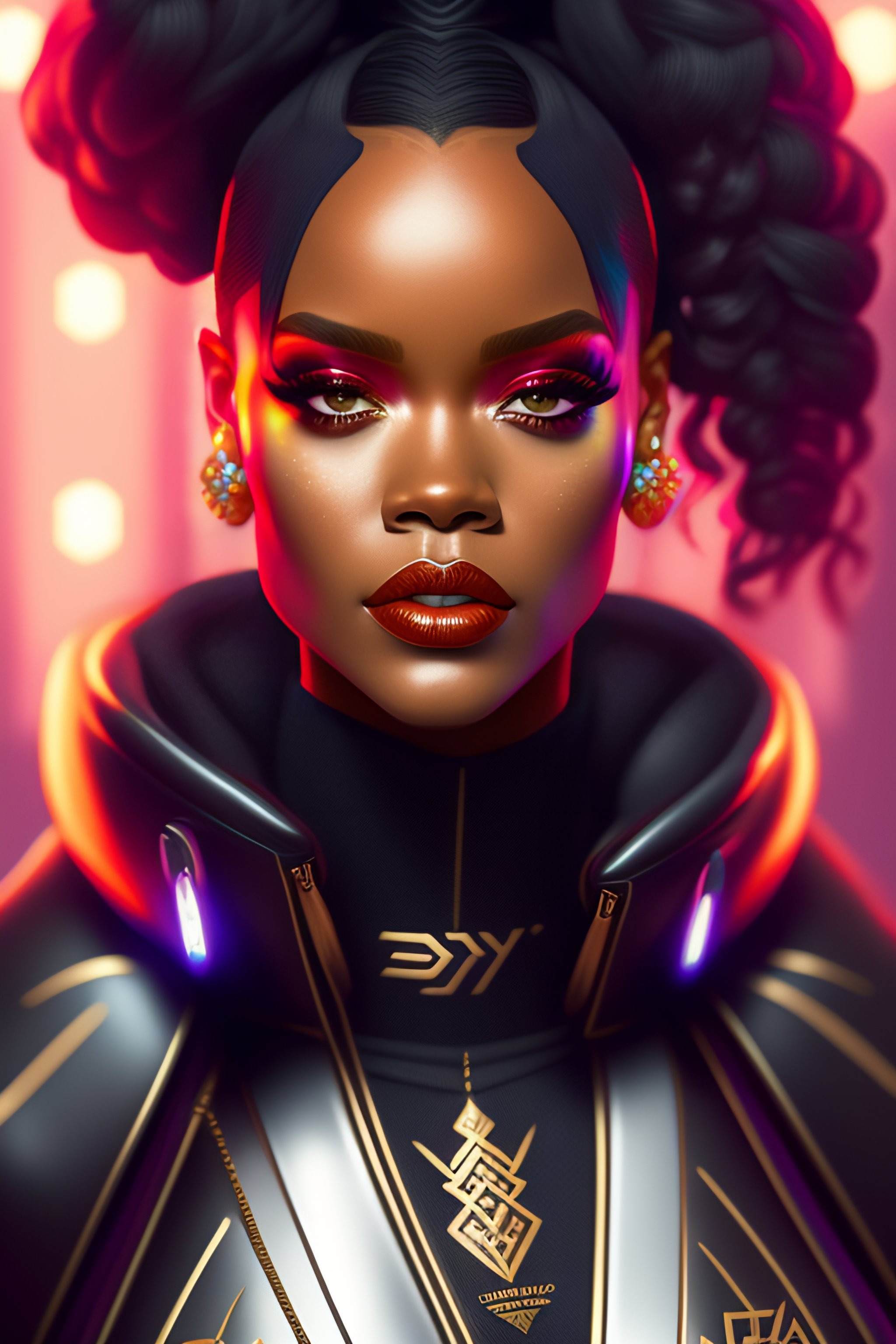 Lexica - Portrait of apex legends rihanna blend with Micheal Jackson's ...