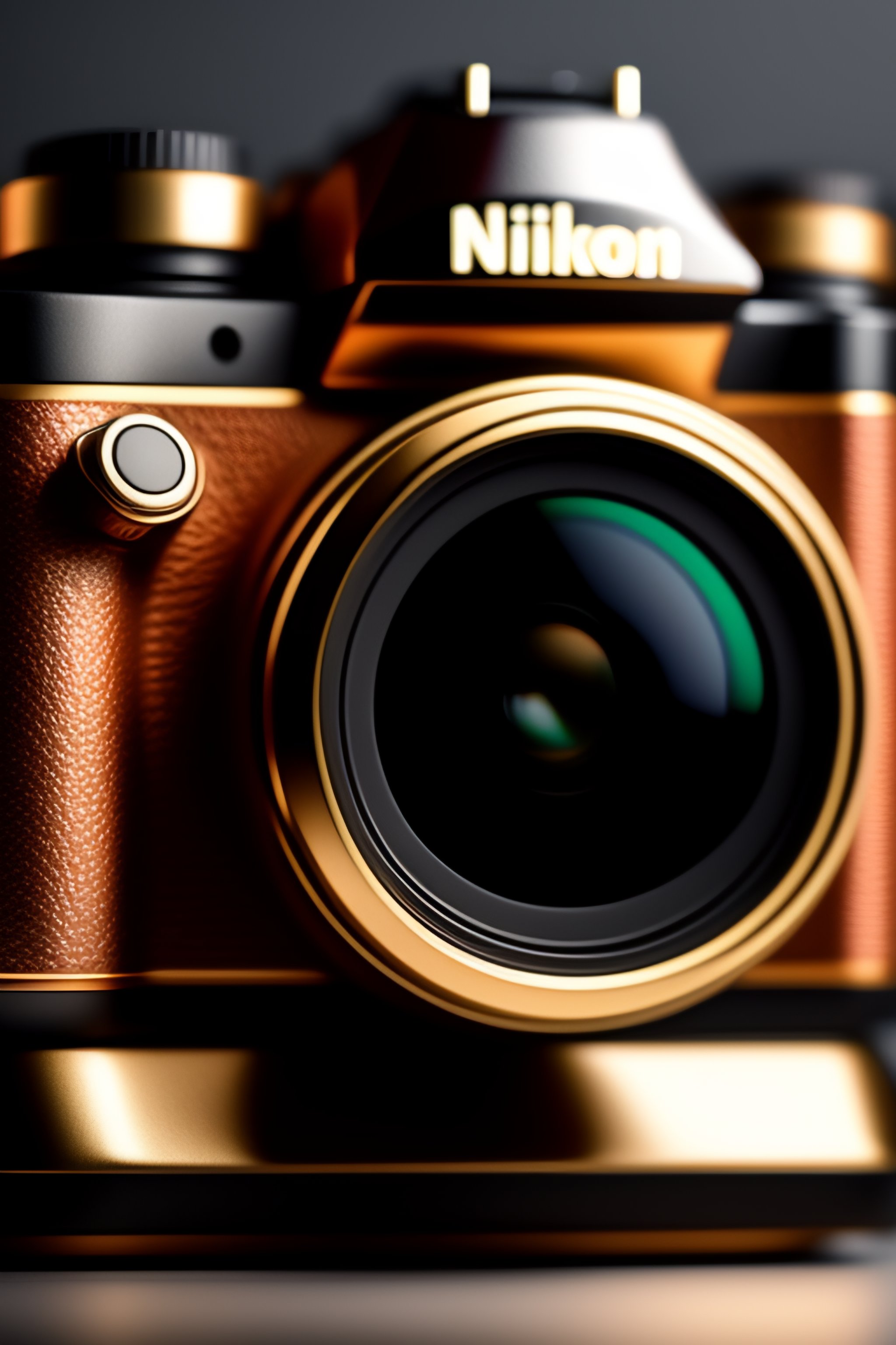 Lexica A realistic image of a camera with Nikon Body and Carl Zeiss