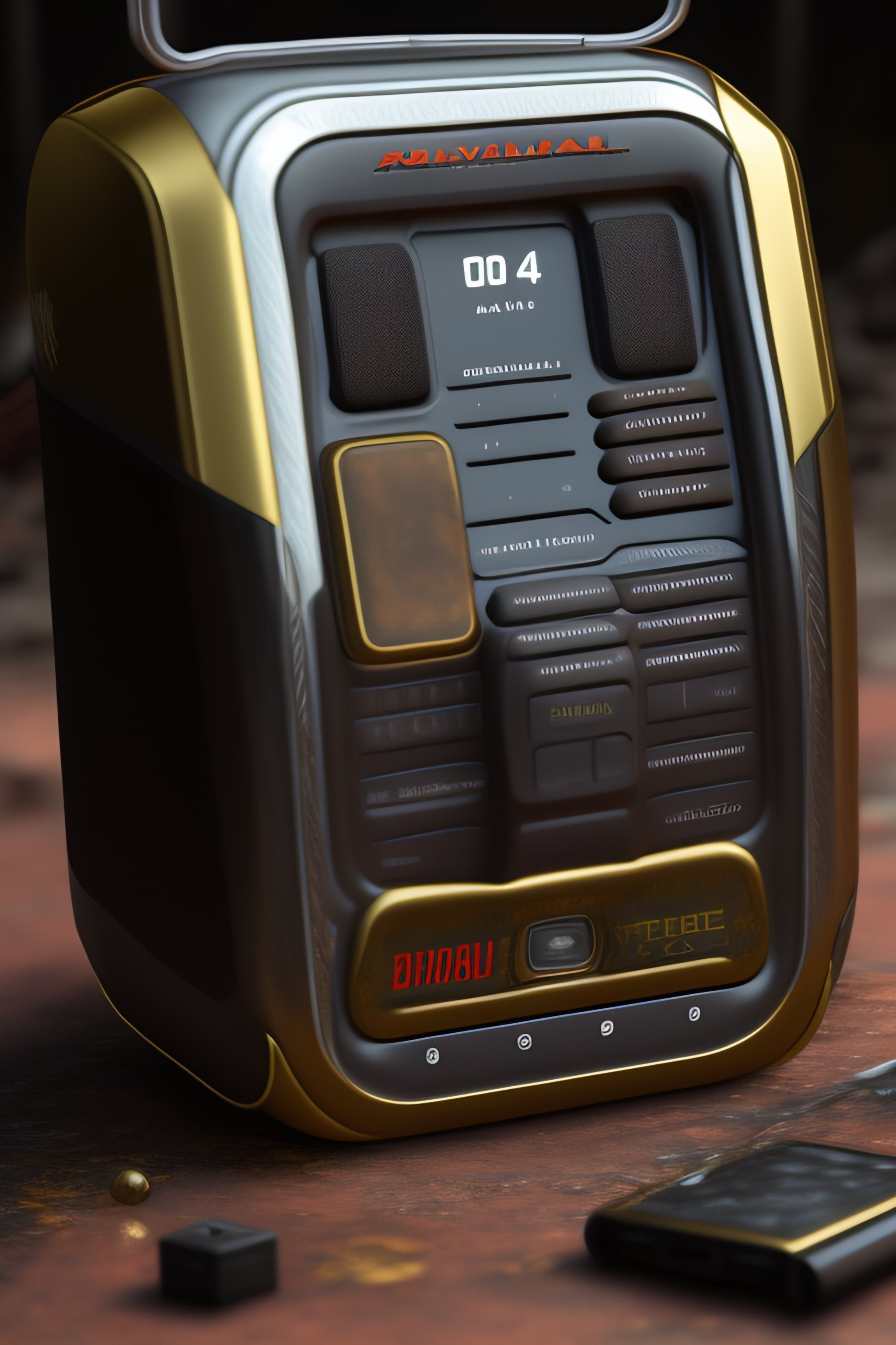 Lexica - An extremely complex Fallout 4 Mobile phone, Waste punk, gray