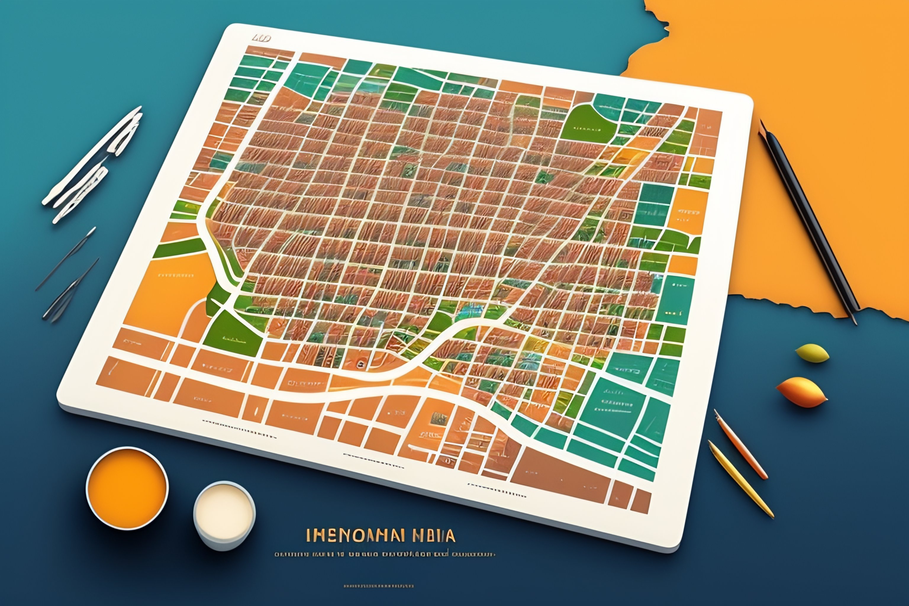 Lexica - Artistic and novel design template with a map of a ...