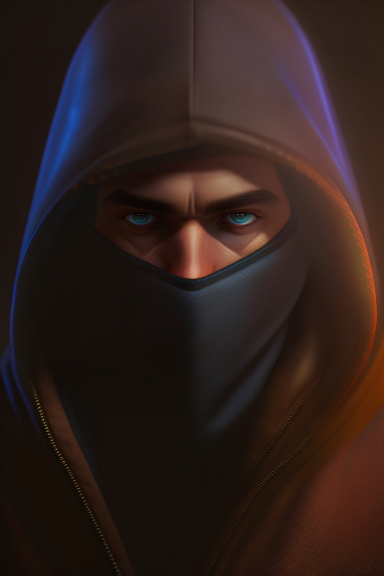 Lexica - A mysterious man wearing a cloak, with his face obscured in ...