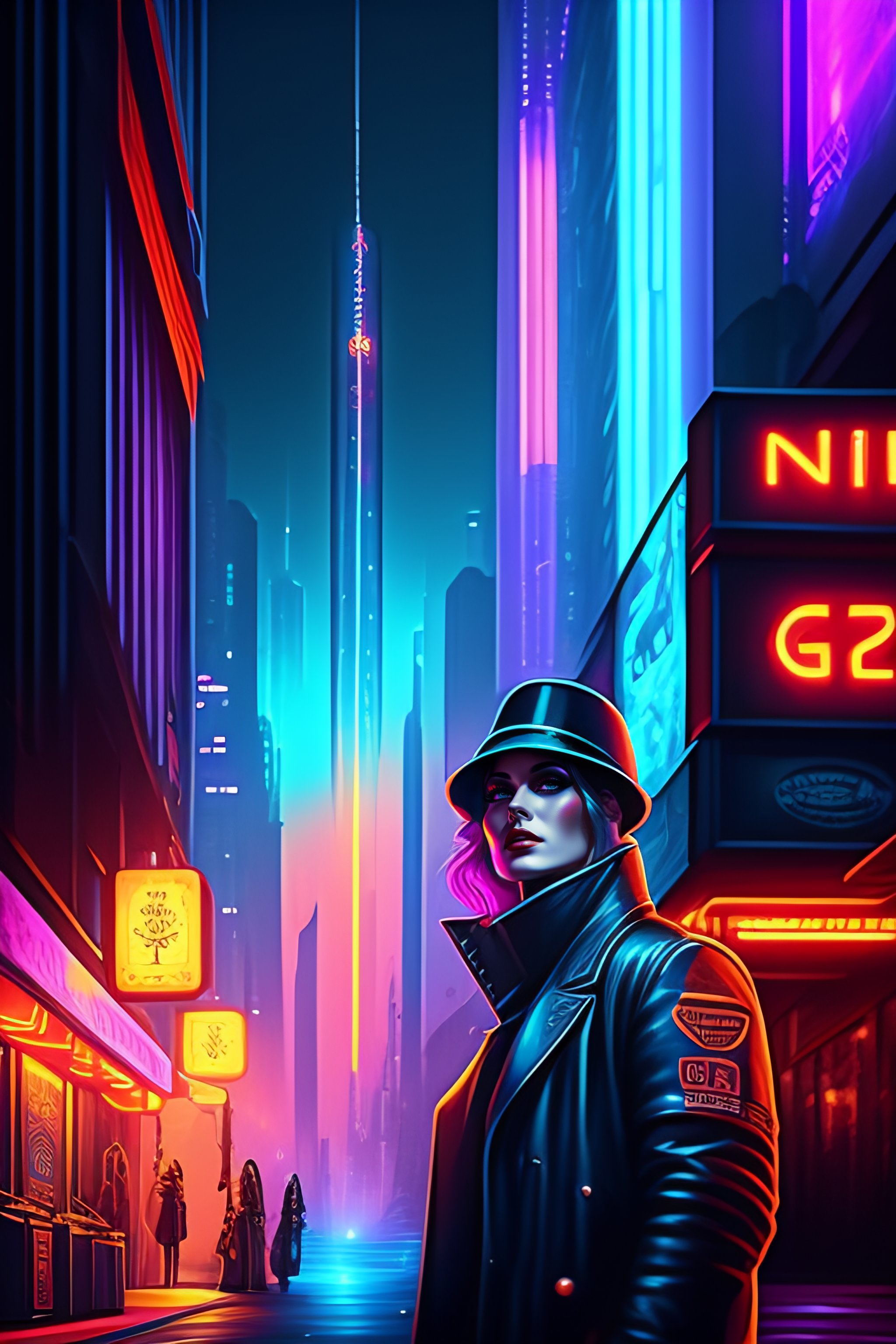 I animated this classic cyberpunk wallpaper.