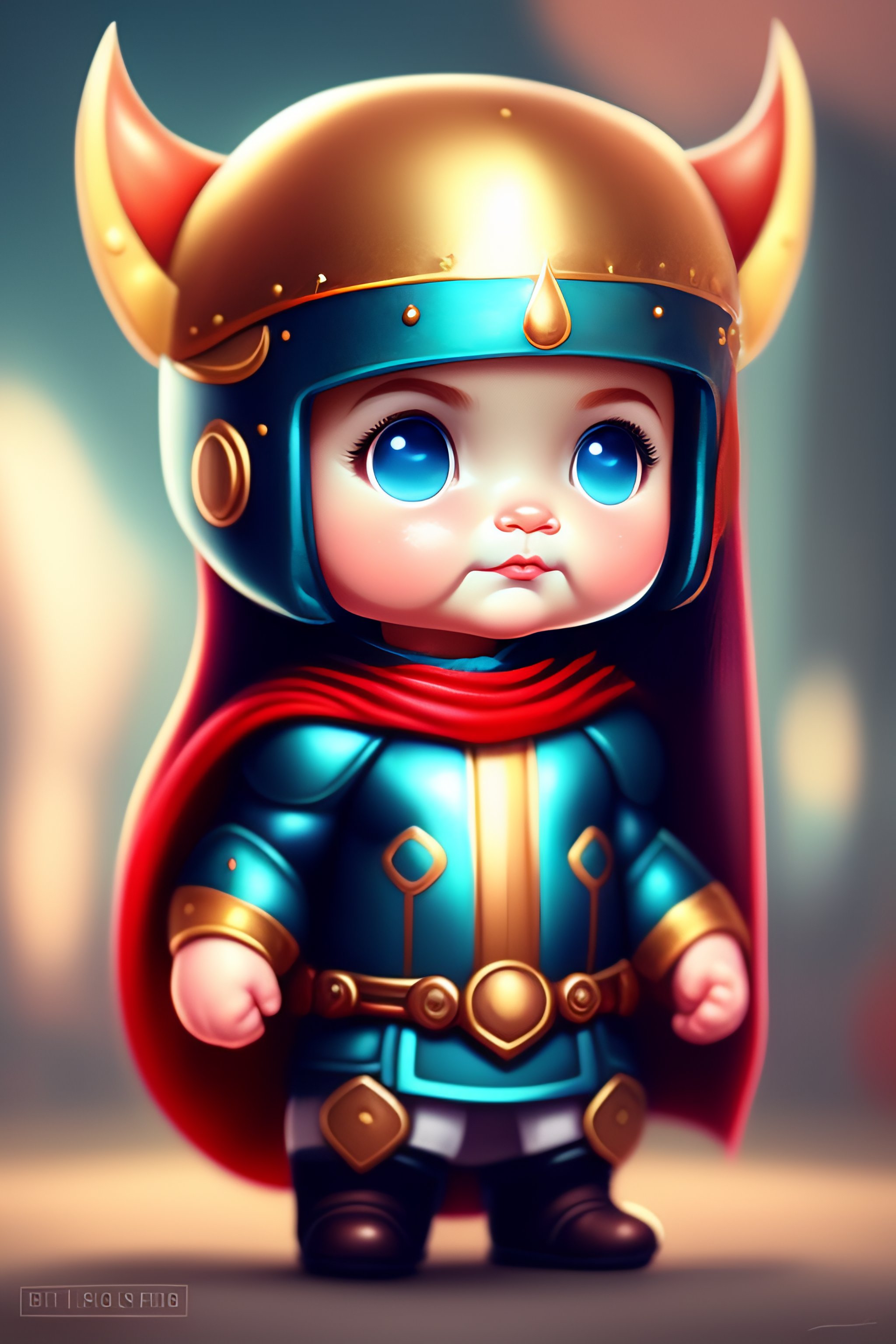 Lexica - Cute and adorable cartoon thor baby, fantasy, dreamlike ...