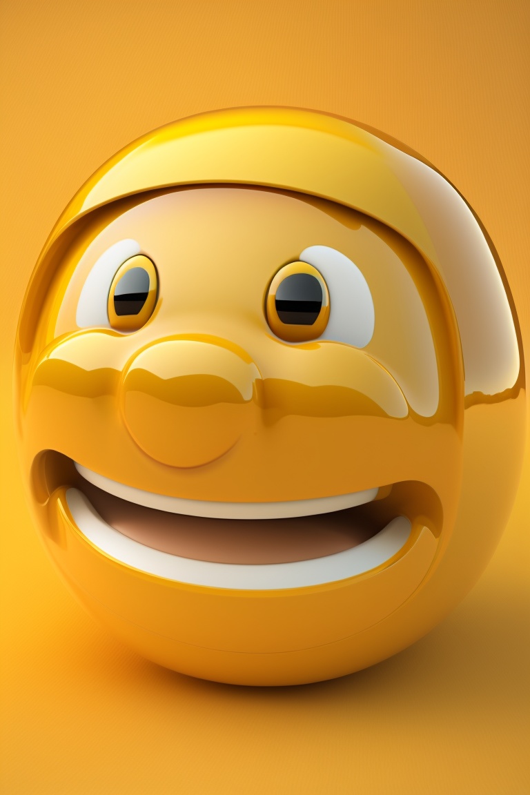 Lexica Yellow Smiley Happiness 3d