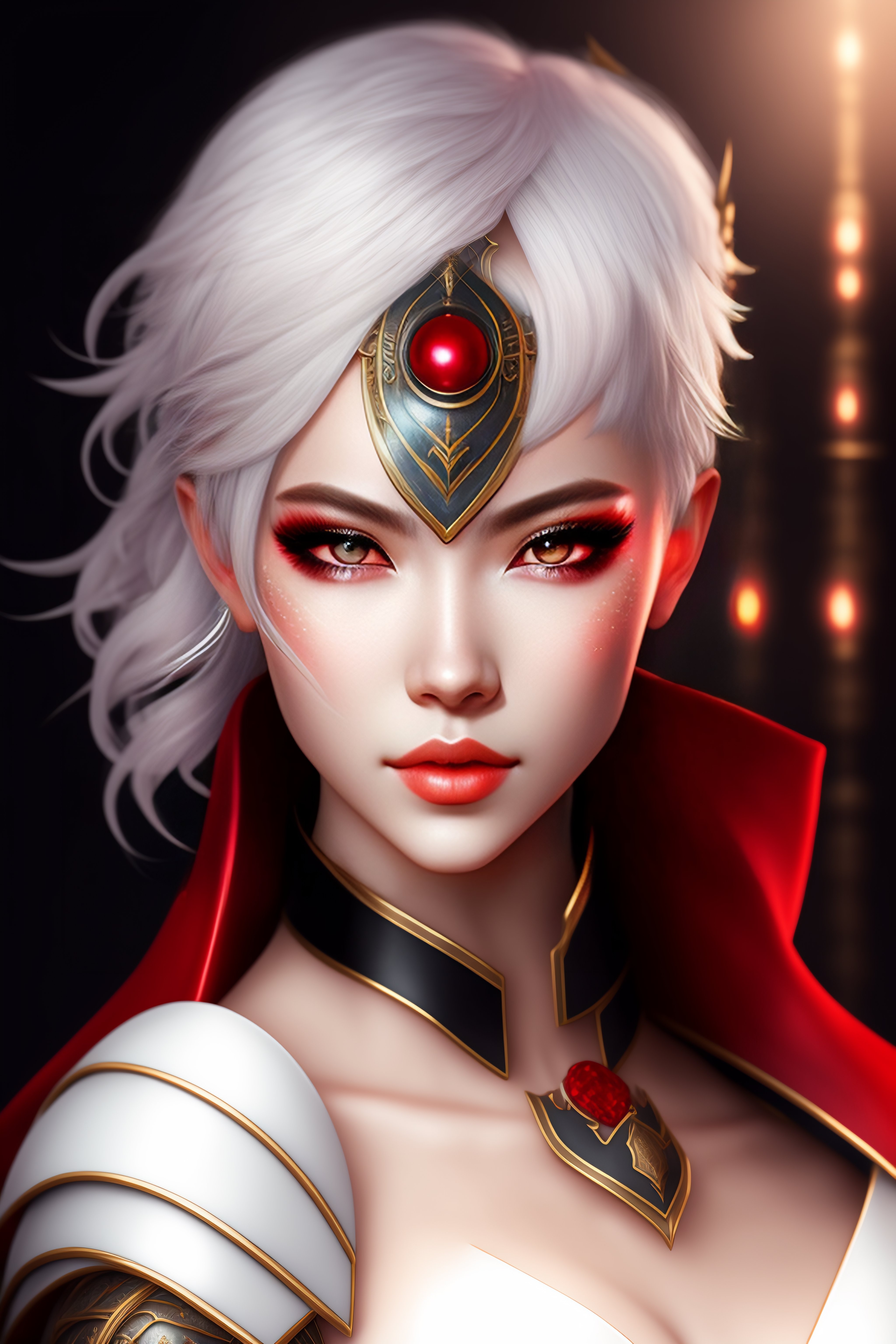 Lexica - Portrait of an anime princess vampire woman character hyper ...